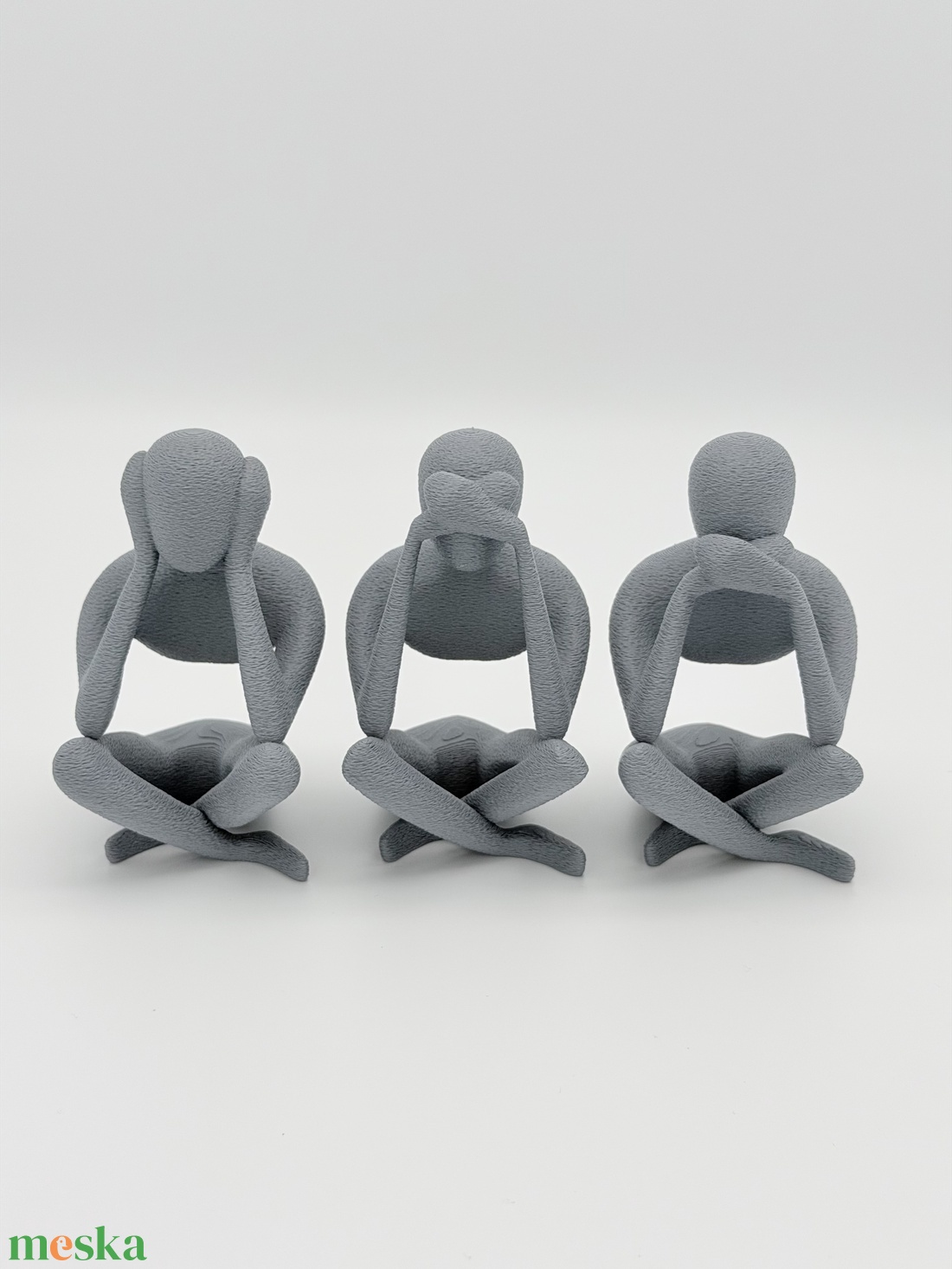 Nem látok, nem hallok, nem beszélek - szobor trió -  - Meska.hu