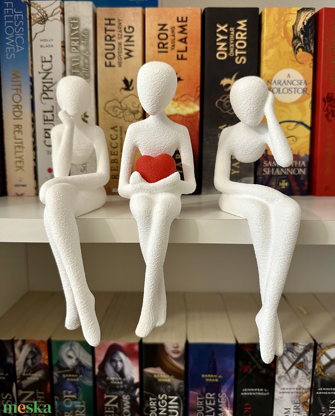 Absztrakt Szív Szobor Trió � Polcdísz - otthon & életmód - dekoráció - asztal és polc dekoráció - asztaldísz - Meska.hu