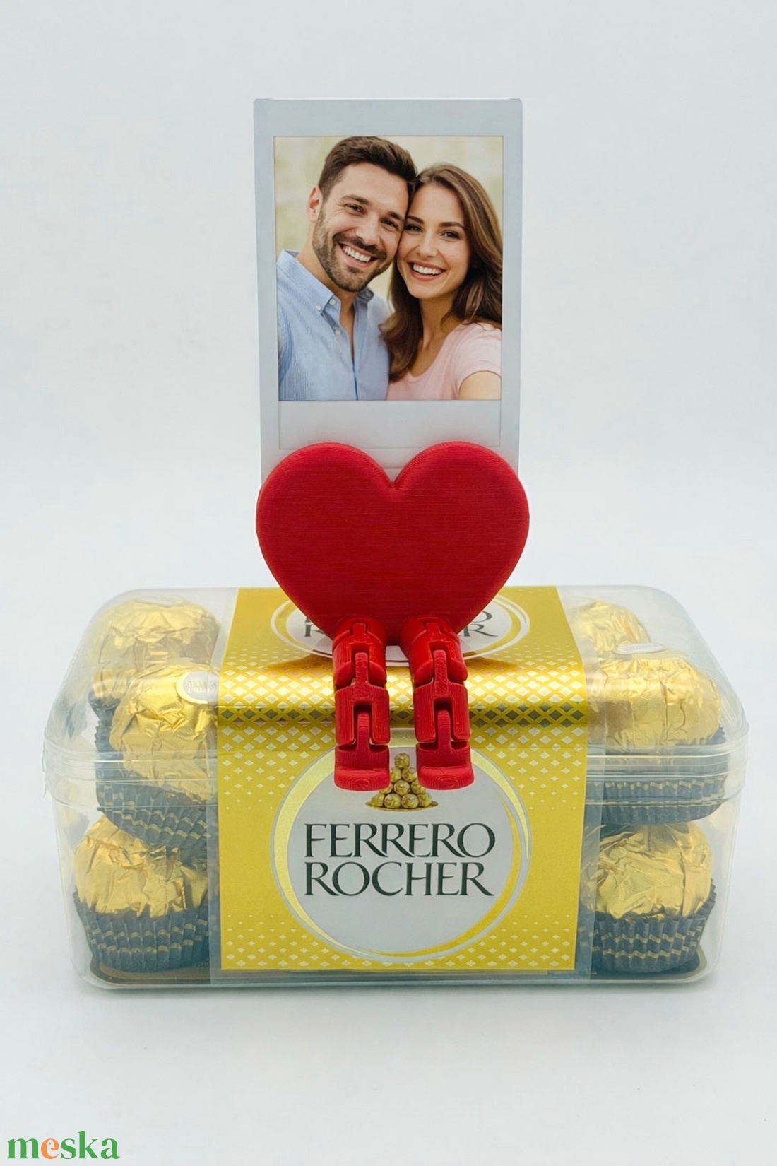 Szerelmes szív fotótartó - táska & tok - kulcstartó & táskadísz - kulcstartó - Meska.hu