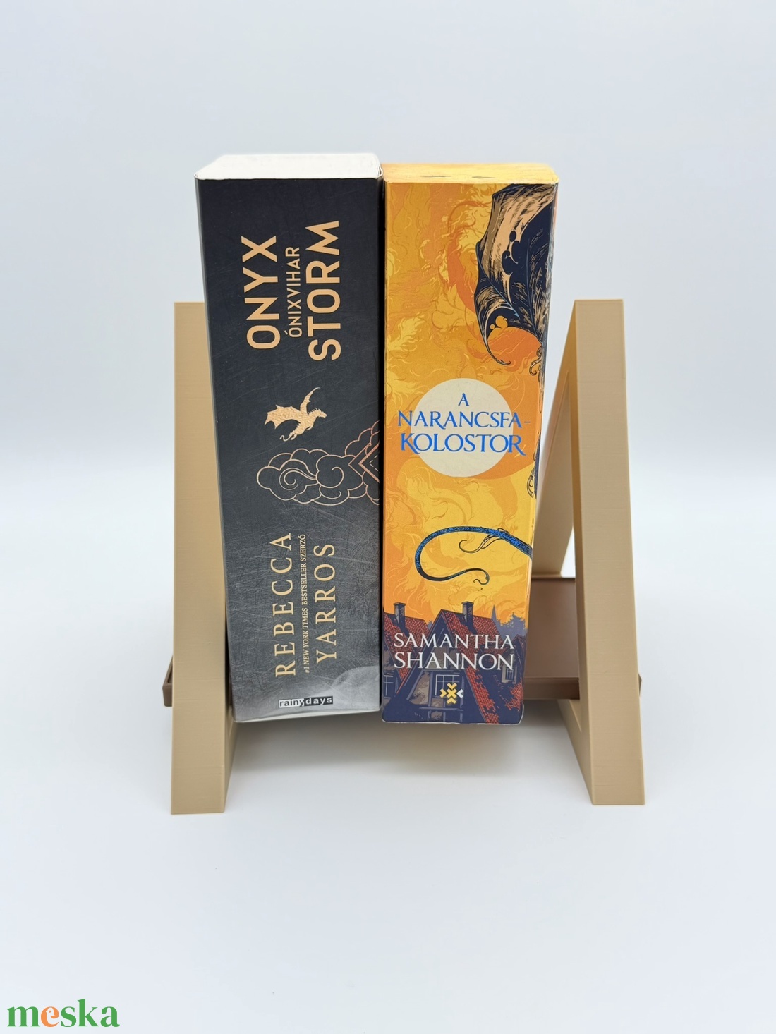 Könyvtartó - szemüveg/telefon tárhellyel - otthon & életmód - dekoráció - asztal és polc dekoráció - könyvtámasz - Meska.hu