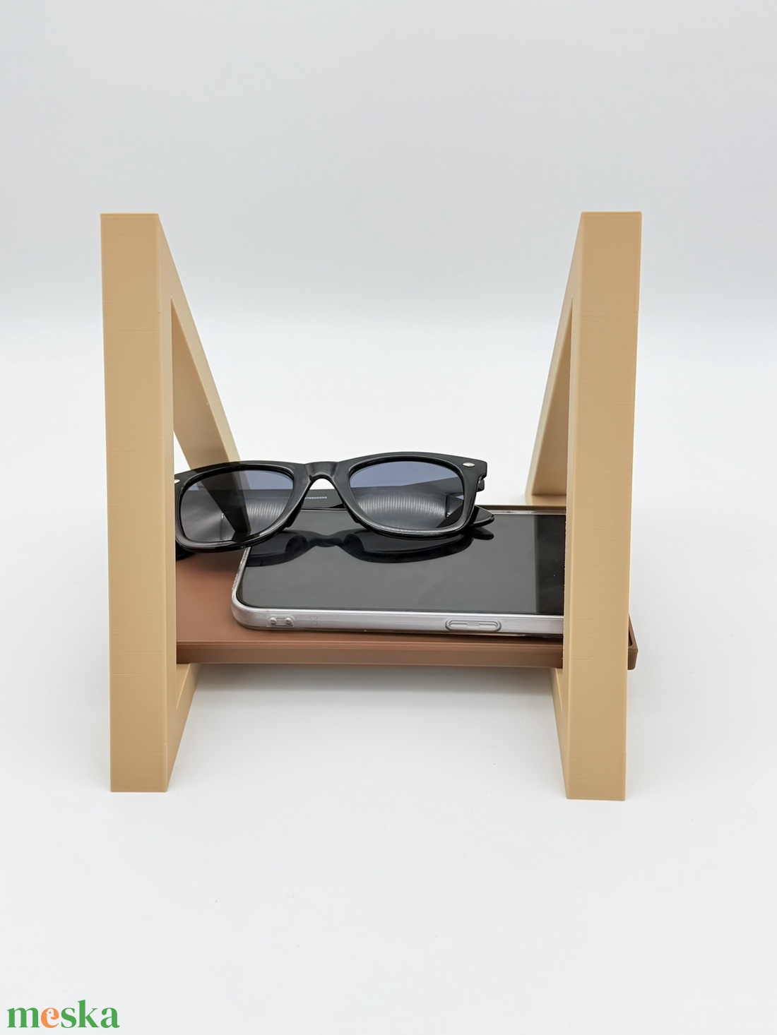 Könyvtartó - szemüveg/telefon tárhellyel - otthon & életmód - dekoráció - asztal és polc dekoráció - könyvtámasz - Meska.hu