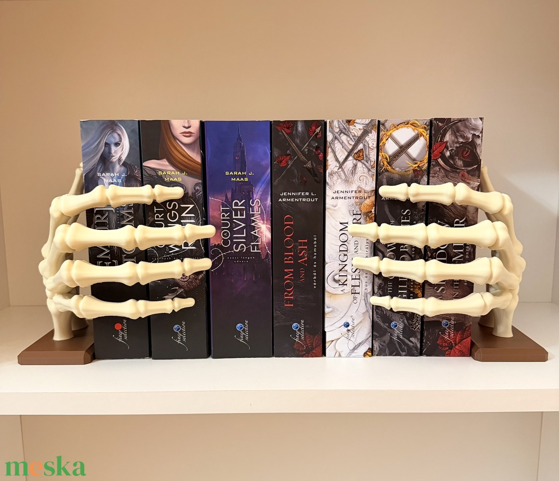 Csontváz kéz - könyvtámasz - otthon & életmód - dekoráció - asztal és polc dekoráció - könyvtámasz - Meska.hu