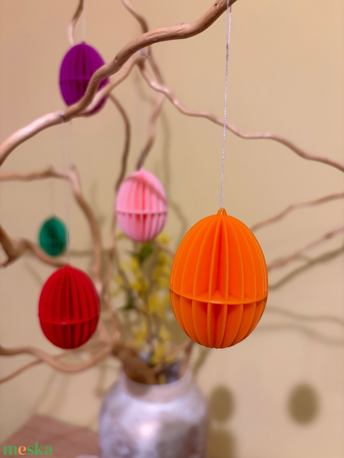 Húsvéti tojásfa dekorációk - ünnepi díszek, dekorációk - húsvéti díszek és dekorációk - húsvéti asztaldíszek - Meska.hu