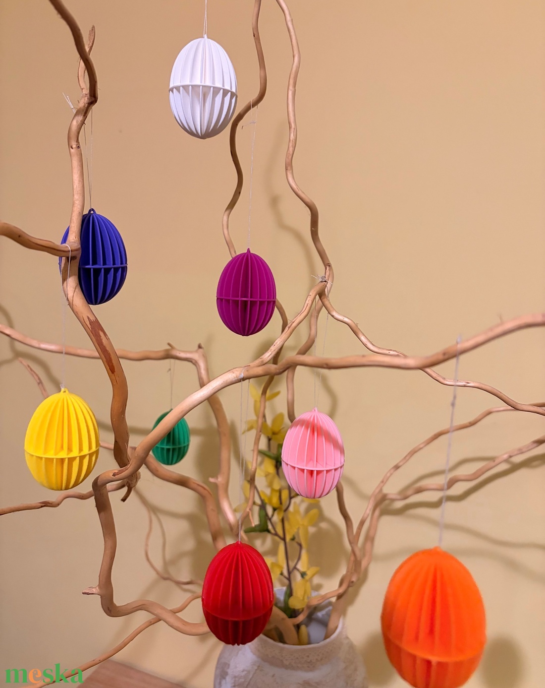 Húsvéti tojásfa dekorációk - ünnepi díszek, dekorációk - húsvéti díszek és dekorációk - húsvéti asztaldíszek - Meska.hu