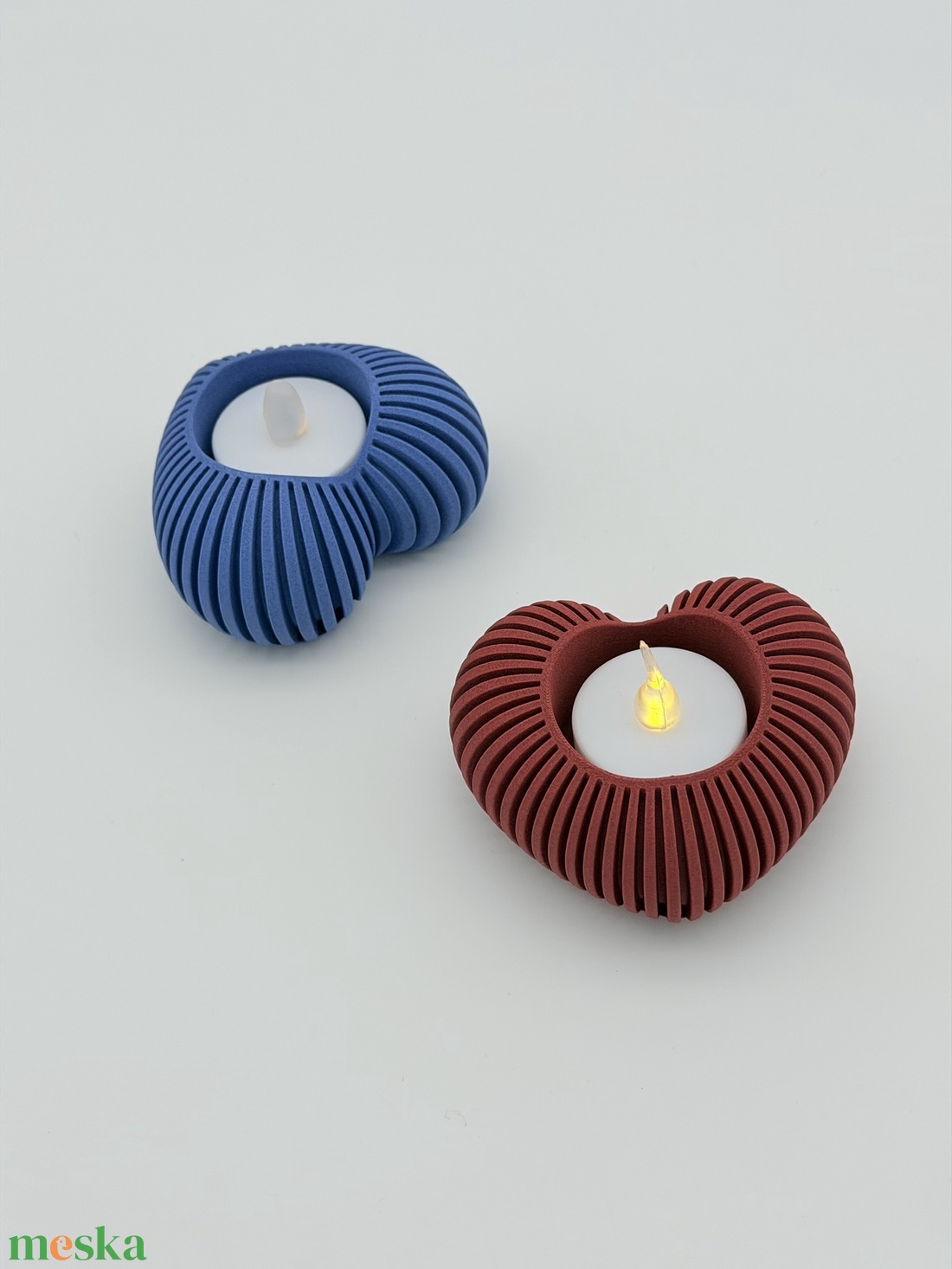 Mécsestartó - szív - ünnepi díszek, dekorációk - húsvéti díszek és dekorációk - húsvéti asztaldíszek - Meska.hu