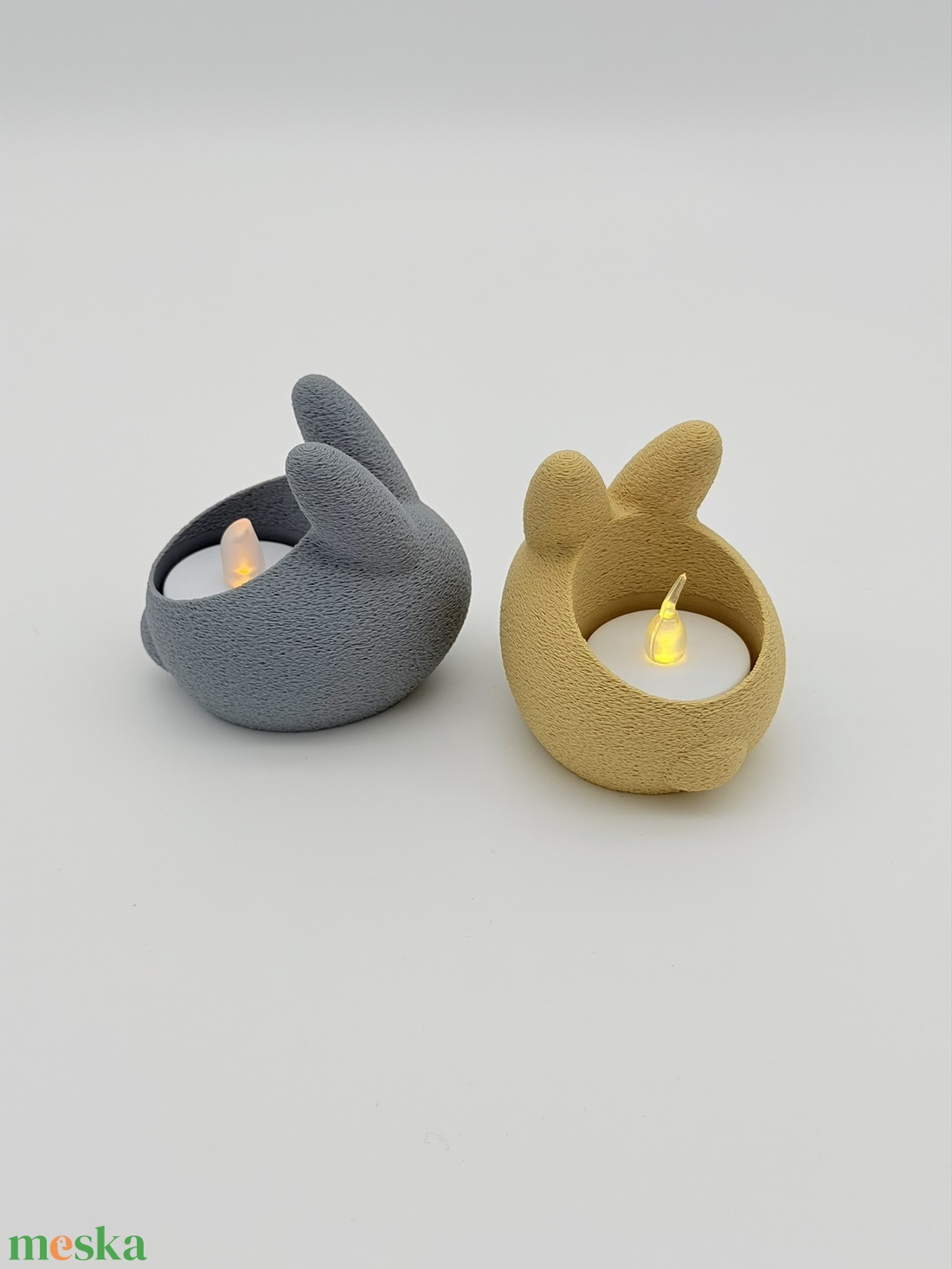 Mécsestartó - nyuszis - ünnepi díszek, dekorációk - húsvéti díszek és dekorációk - húsvéti asztaldíszek - Meska.hu