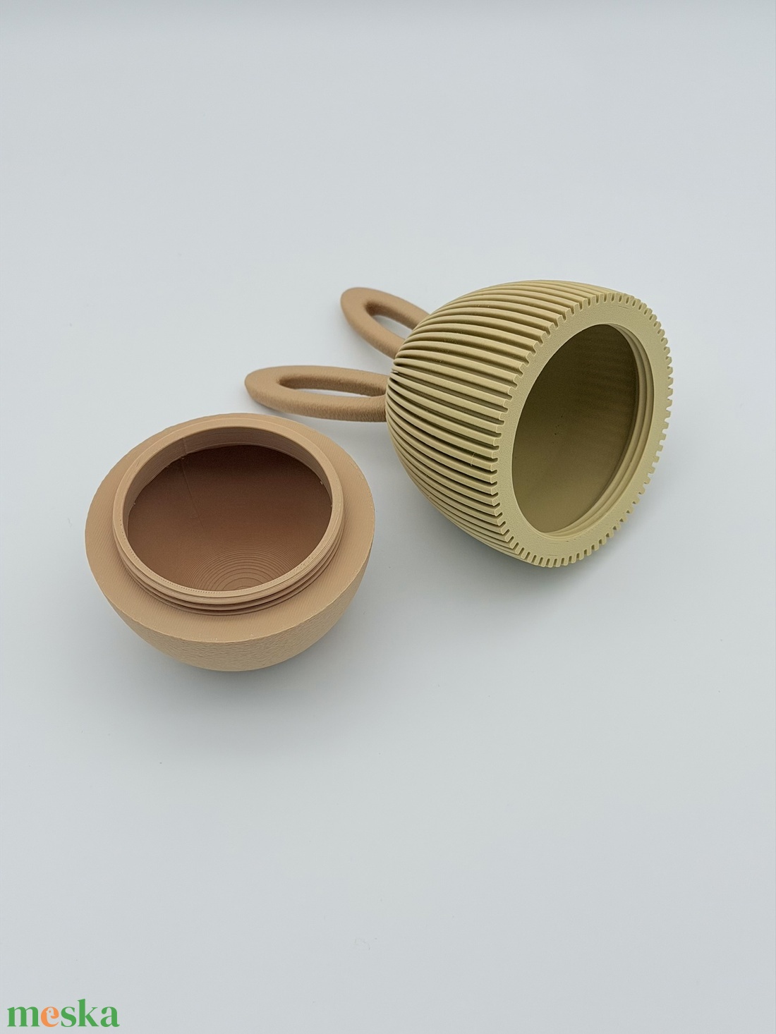 Húsvéti füles tojás tároló - nagy - ünnepi díszek, dekorációk - húsvéti díszek és dekorációk - húsvéti asztaldíszek - Meska.hu