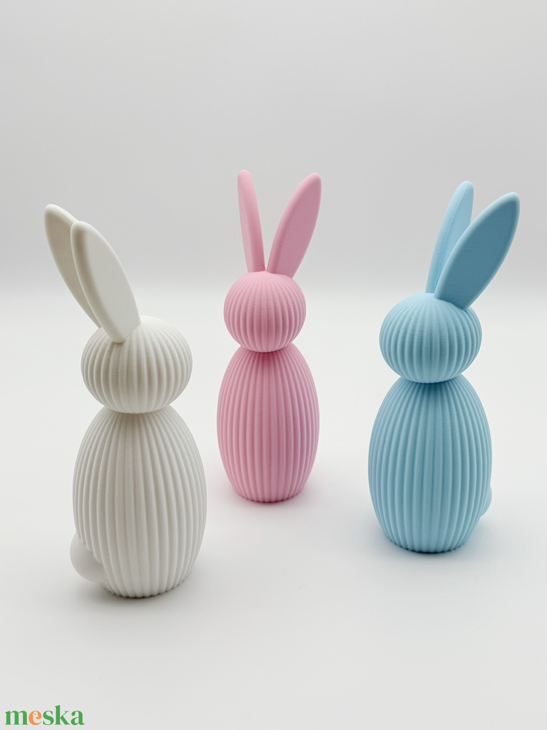 Nyuszi alakú húsvéti dekoráció #2 - ünnepi díszek, dekorációk - húsvéti díszek és dekorációk - húsvéti asztaldíszek - Meska.hu