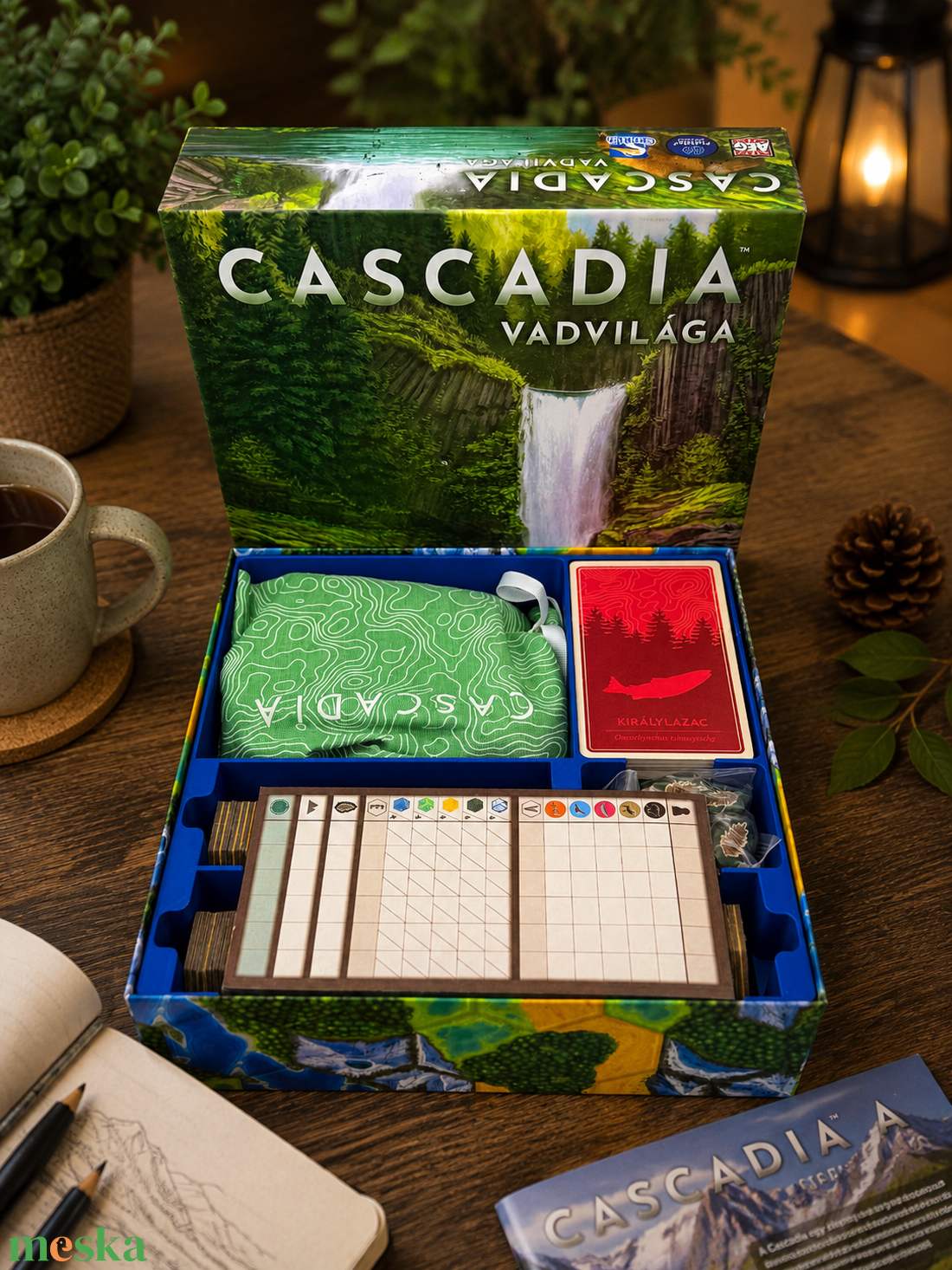 Cascadia vadvilága + kiegészítő társasjáték insert/rendező - játék & sport - táblajáték és kártyajáték - társasjátékok - dobókocka - Meska.hu
