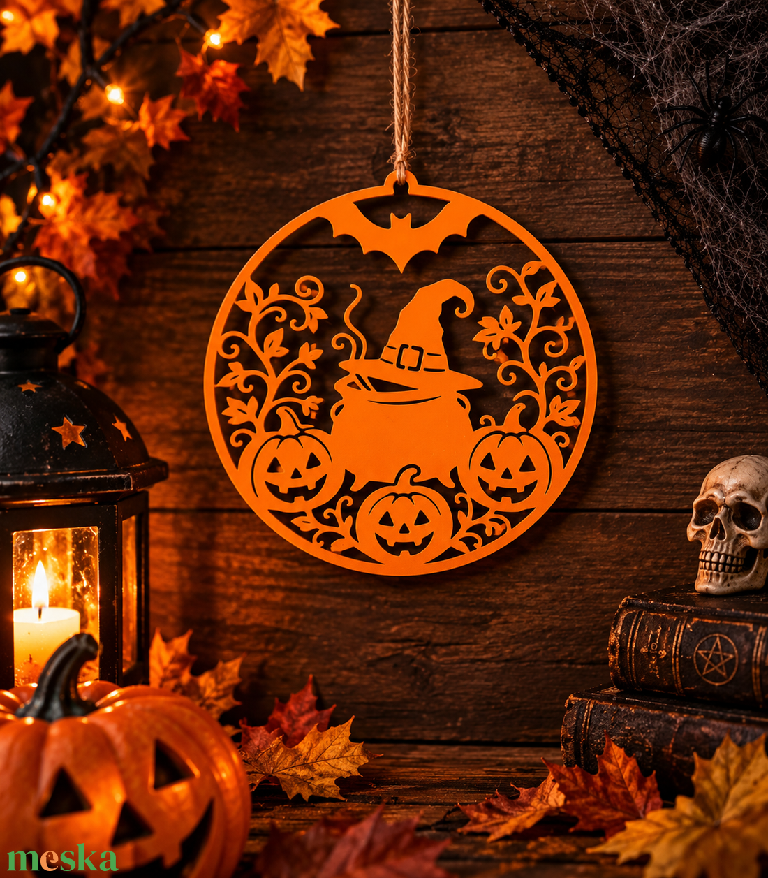 Halloween felakaszható dekorációk - otthon & életmód - dekoráció - halloween - halloweeni ajtódíszek és ablakdíszek - Meska.hu