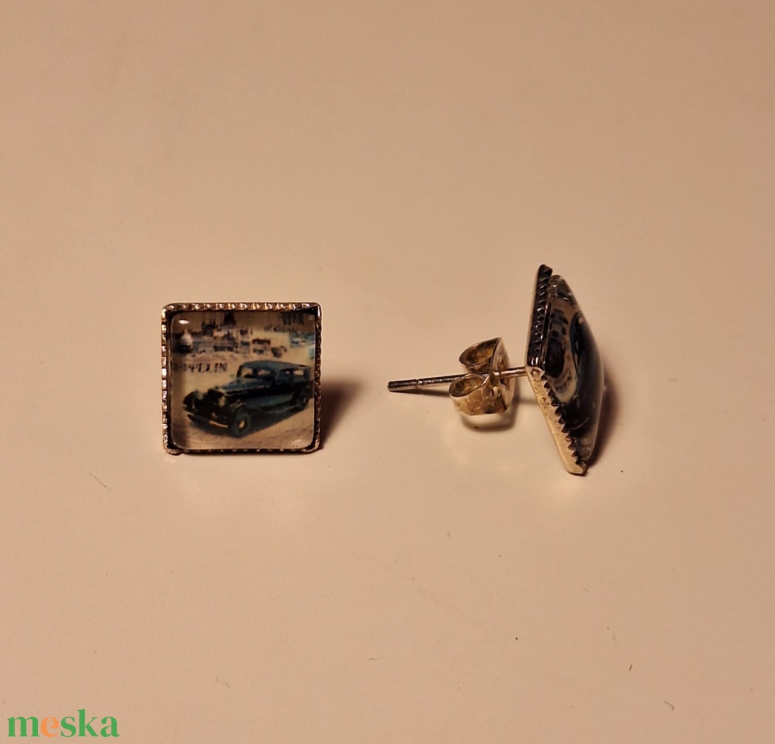 Fülbevaló - vintage hatású képpel - auto - ékszer - fülbevaló - pötty fülbevaló - Meska.hu Fülbevaló - vintage hatású képpel - auto - ékszer - fülbevaló - pötty fülbevaló - Meska.hu