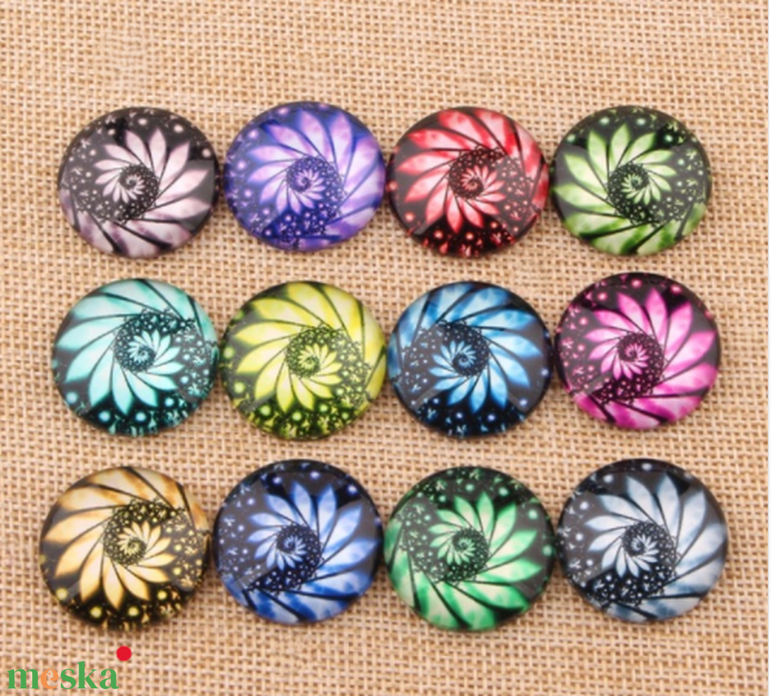 Fülbevaló - swirly sárga - ékszer - fülbevaló - pötty fülbevaló - Meska.hu