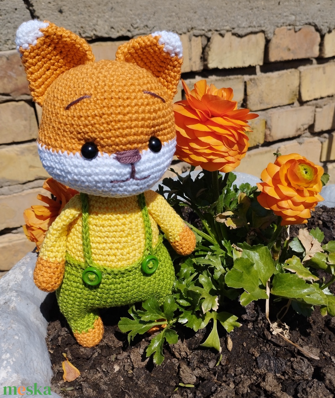 Horgolt róka-amigurumi - játék & sport - plüssállat & játékfigura - róka - Meska.hu