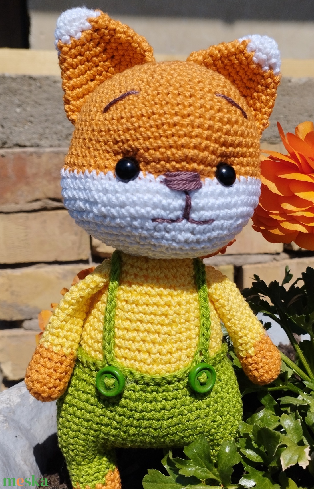 Horgolt róka-amigurumi - játék & sport - plüssállat & játékfigura - róka - Meska.hu