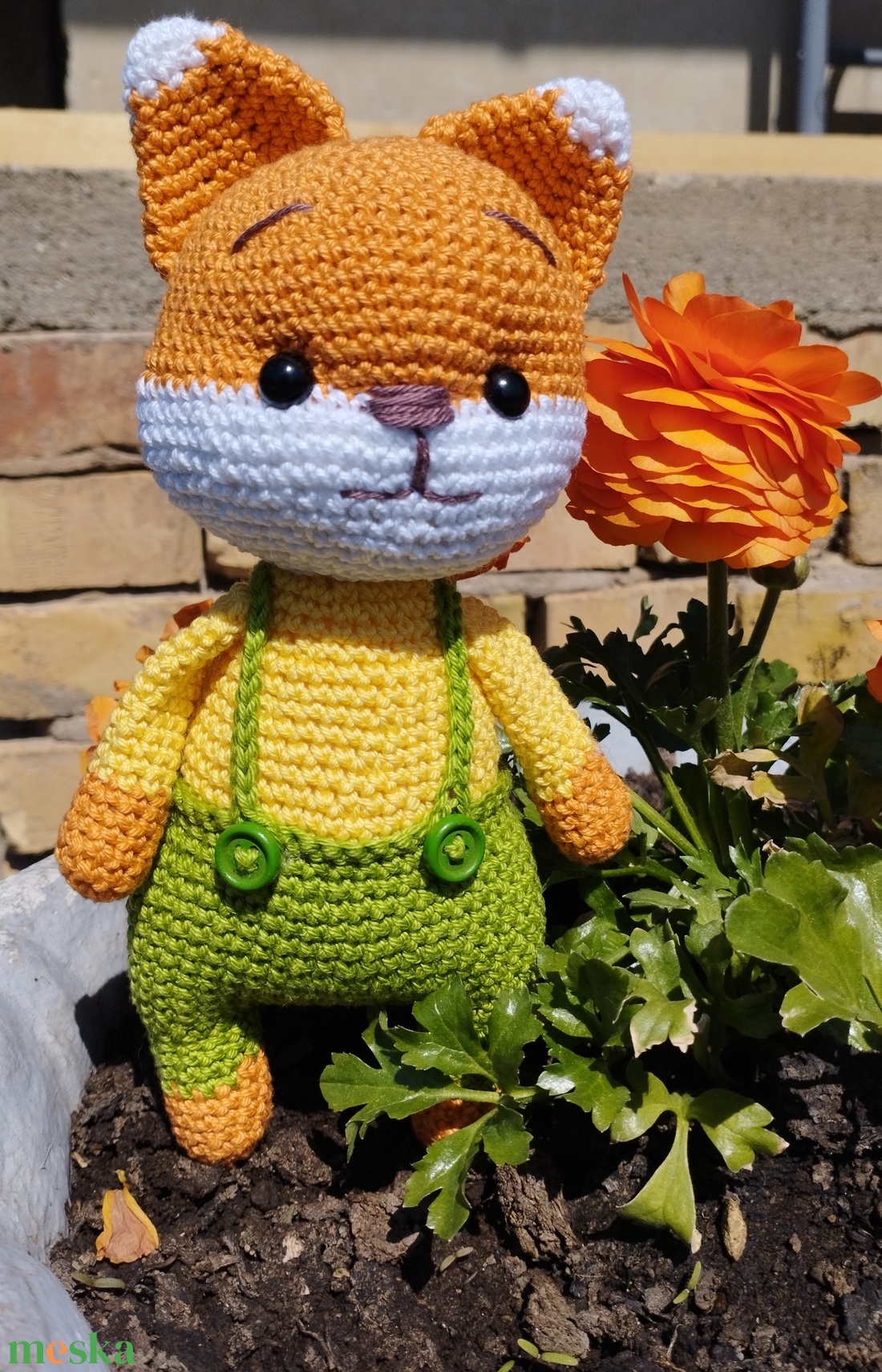 Horgolt róka-amigurumi - játék & sport - plüssállat & játékfigura - róka - Meska.hu