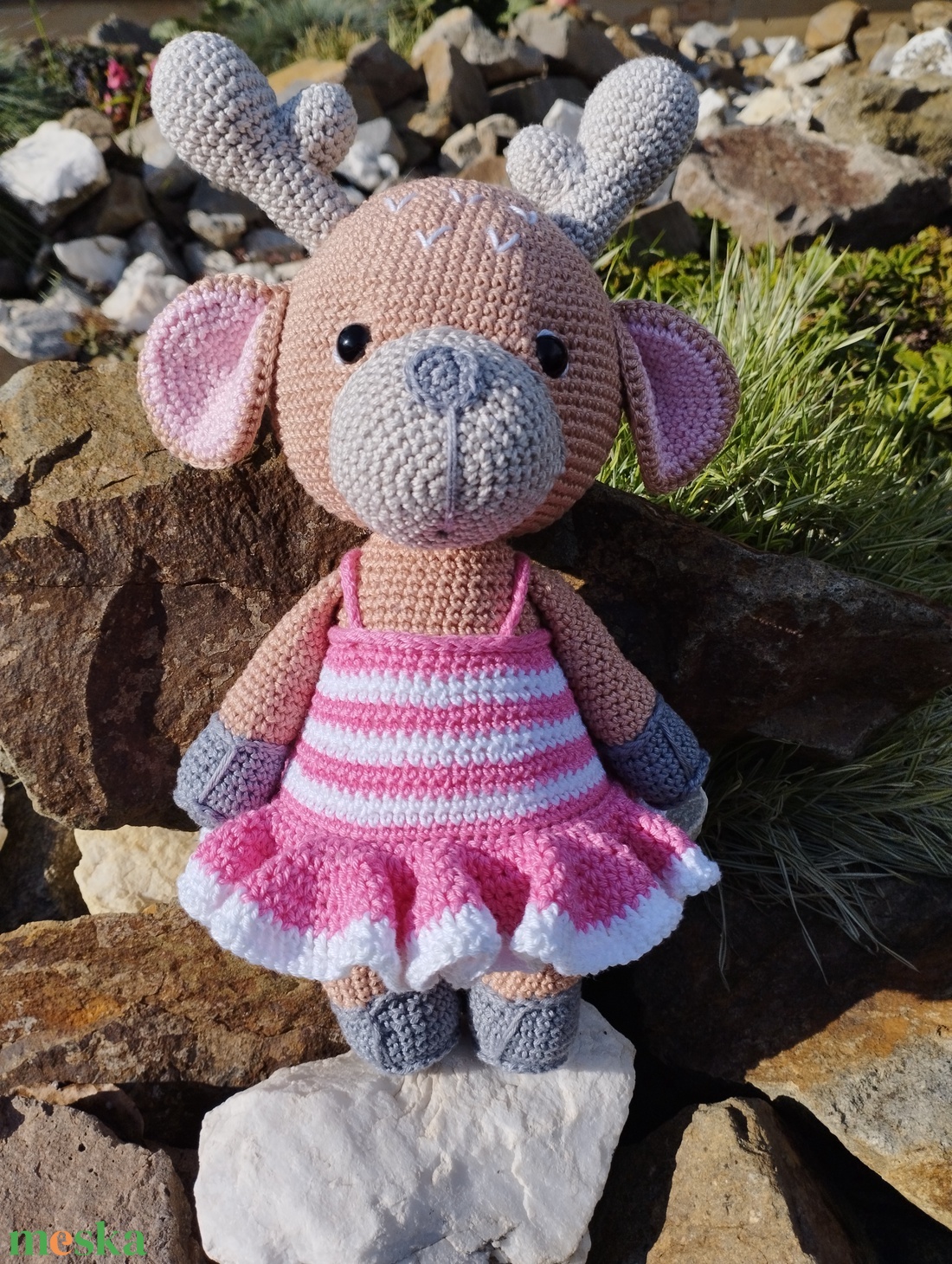Horgolt őzike-amigurumi - játék & sport - plüssállat & játékfigura - más figura - Meska.hu Horgolt őzike-amigurumi - játék & sport - plüssállat & játékfigura - más figura - Meska.hu