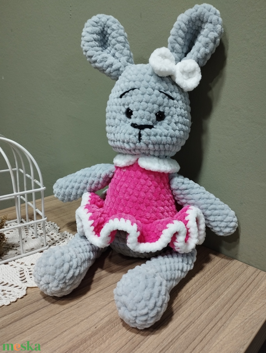 Horgolt plüss amigurumi nyuszi - játék & sport - plüssállat & játékfigura - nyuszi - Meska.hu