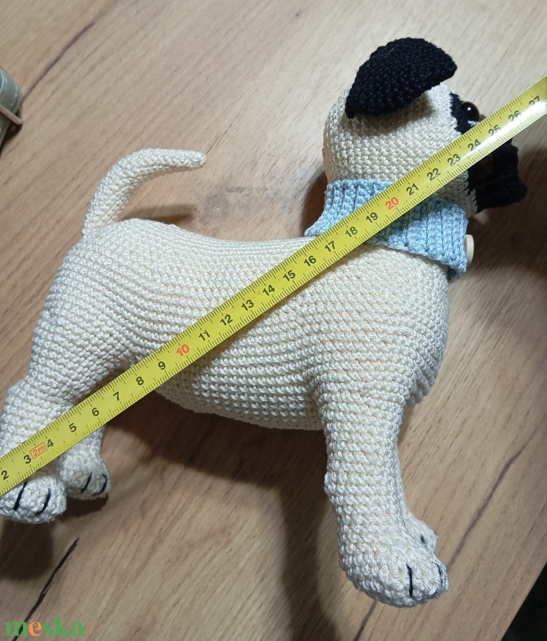 Horgolt amigurumi mopsz - játék & sport - plüssállat & játékfigura - kutya - Meska.hu