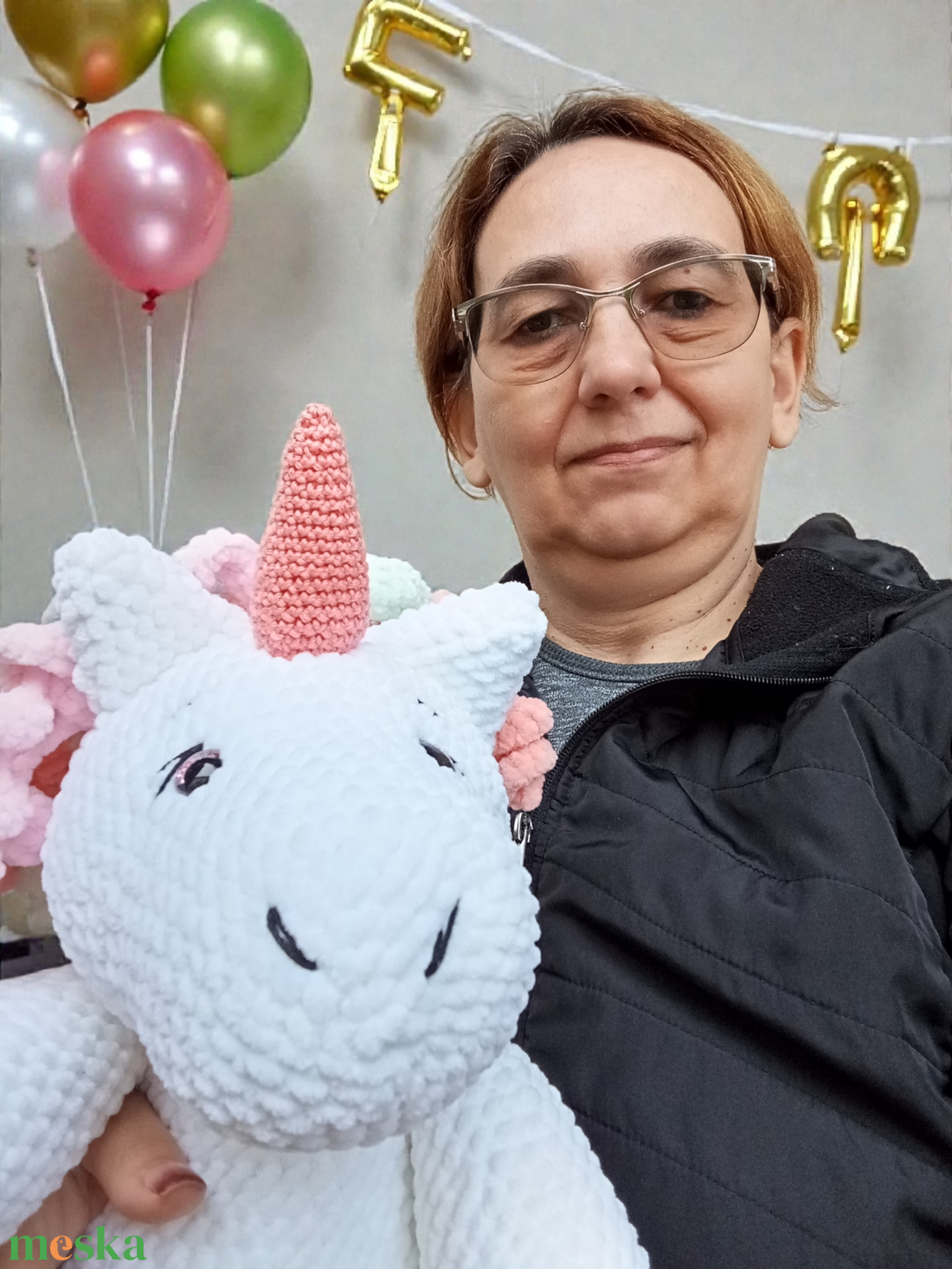 Horgolt óriás unikornis - játék & sport - plüssállat & játékfigura - unikornis - Meska.hu