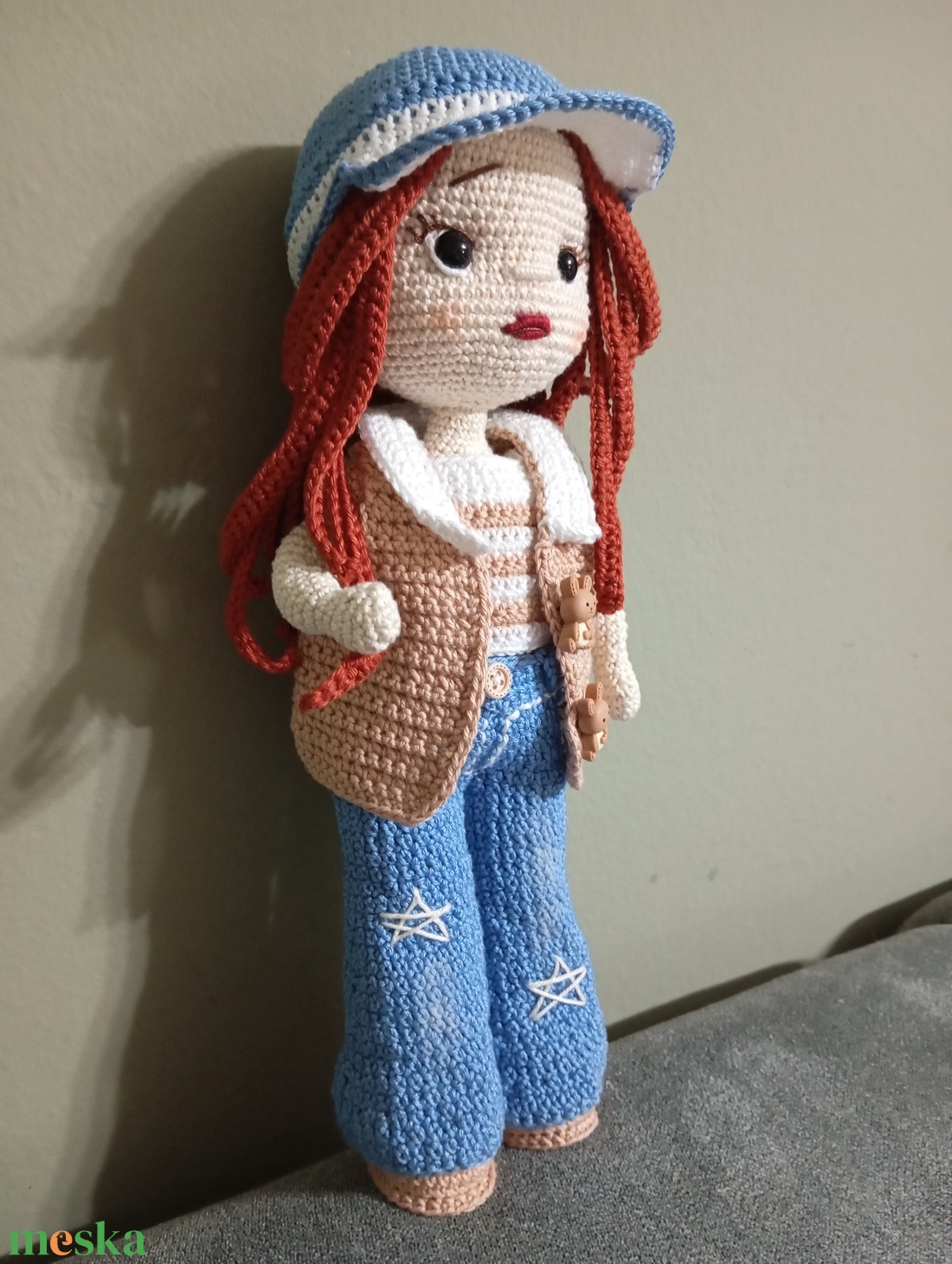 Nina horgolt baba - játék & sport - baba & babaház - öltöztethető baba - Meska.hu