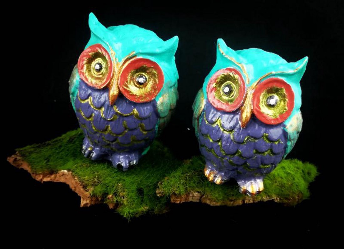 Bagoly - kék-lila1 - kellékek & szerszámok - dekorációs kellékek - figurák - Meska.hu Bagoly - kék-lila1 - kellékek & szerszámok - dekorációs kellékek - figurák - Meska.hu