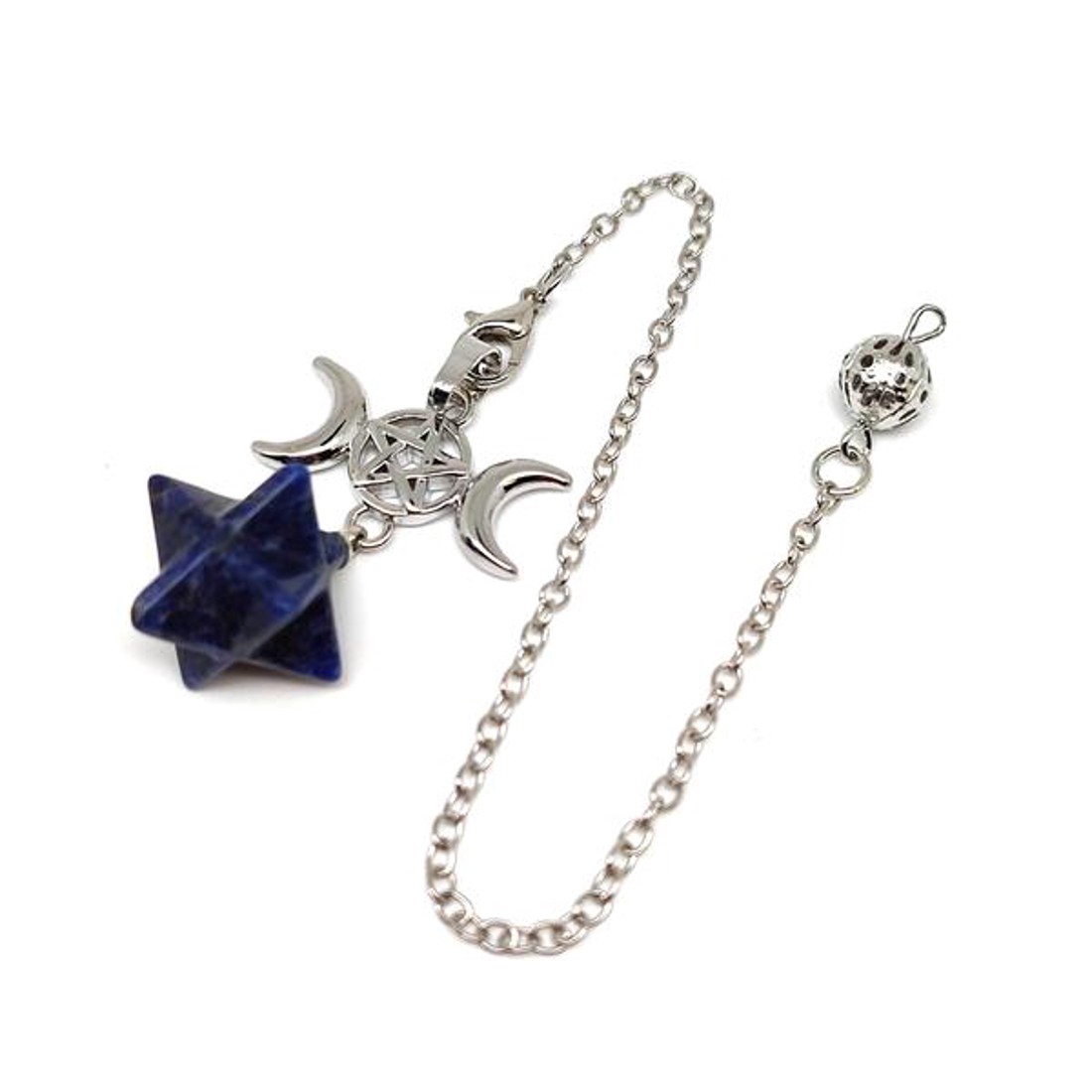 Inga merkaba istennő Szodalit 2x2cm - otthon & életmód - dekoráció - spiritualitás - inga - Meska.hu