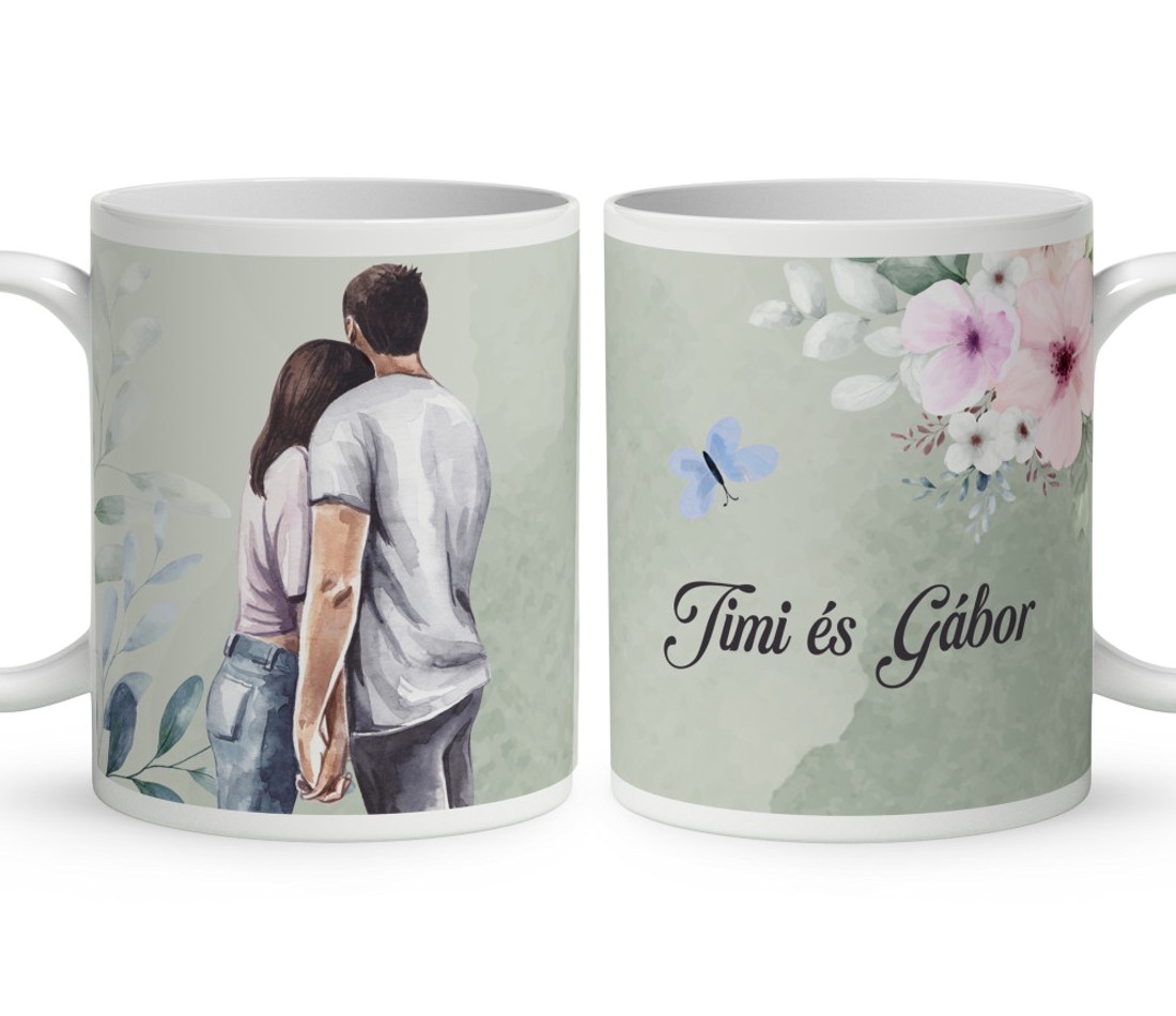 Névvel kérhető - Veled a legjobb mintás bögre - otthon & életmód - konyhafelszerelés, tálalás - tálalás - bögre & csésze - Meska.hu