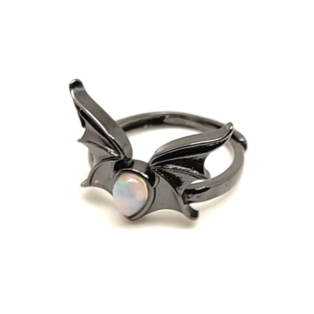Opál gyűrű, csepp szárny 13x20 mm � Angyalszárny � ásványékszer - ékszer - gyűrű - gyöngyös gyűrű - Meska.hu