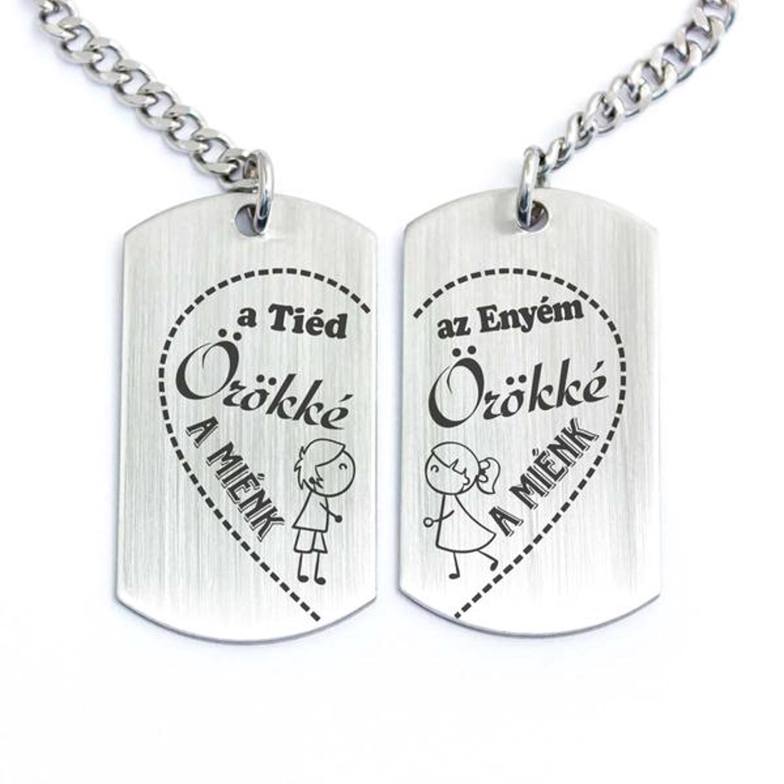 Örökké a miénk acél medálos páros kulcstartó - táska & tok - kulcstartó & táskadísz - kulcstartó - Meska.hu Örökké a miénk acél medálos páros kulcstartó - táska & tok - kulcstartó & táskadísz - kulcstartó - Meska.hu