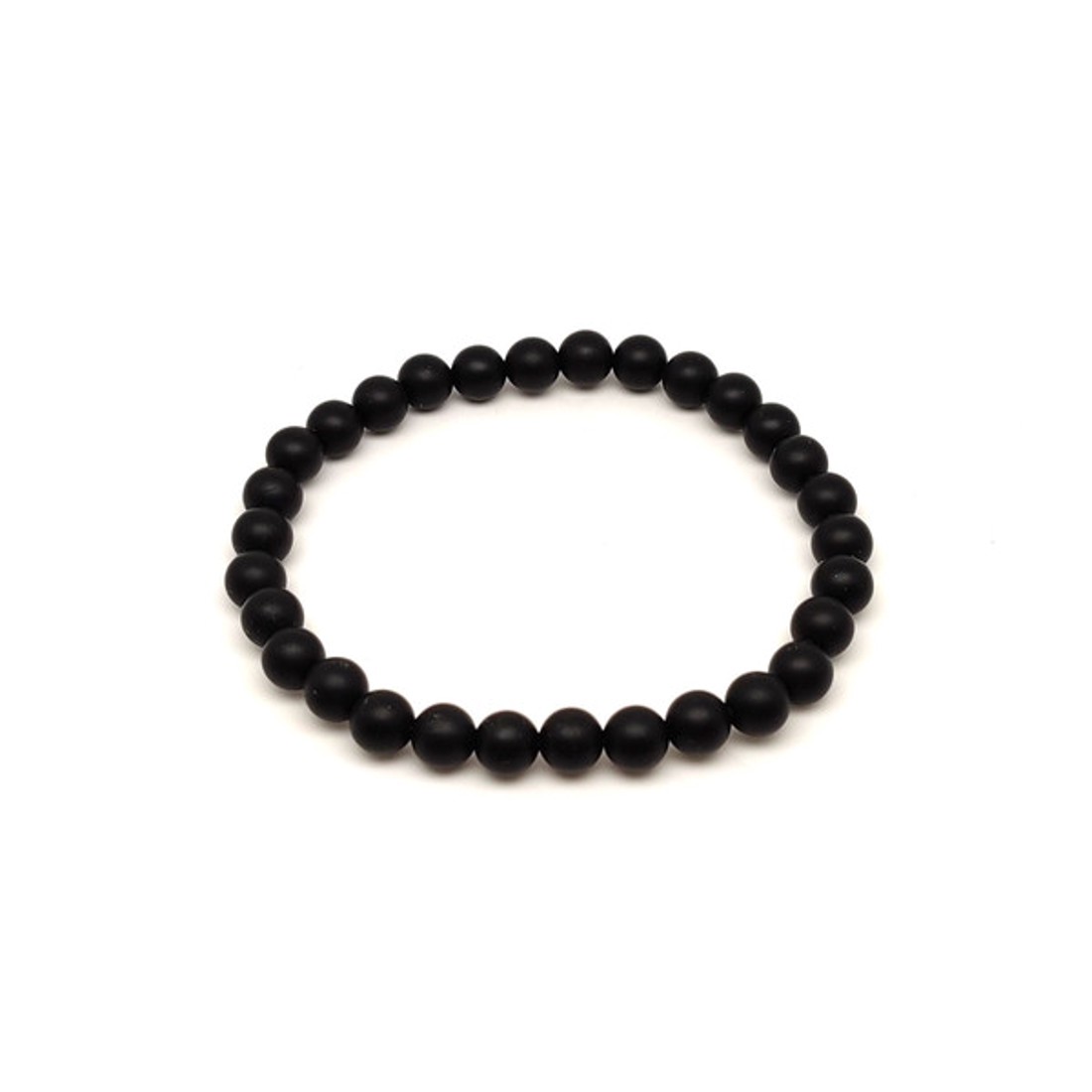 Ónix olajos matt golyó karkötő 6-7mm - ékszer - karkötő - ásványkarkötő - Meska.hu