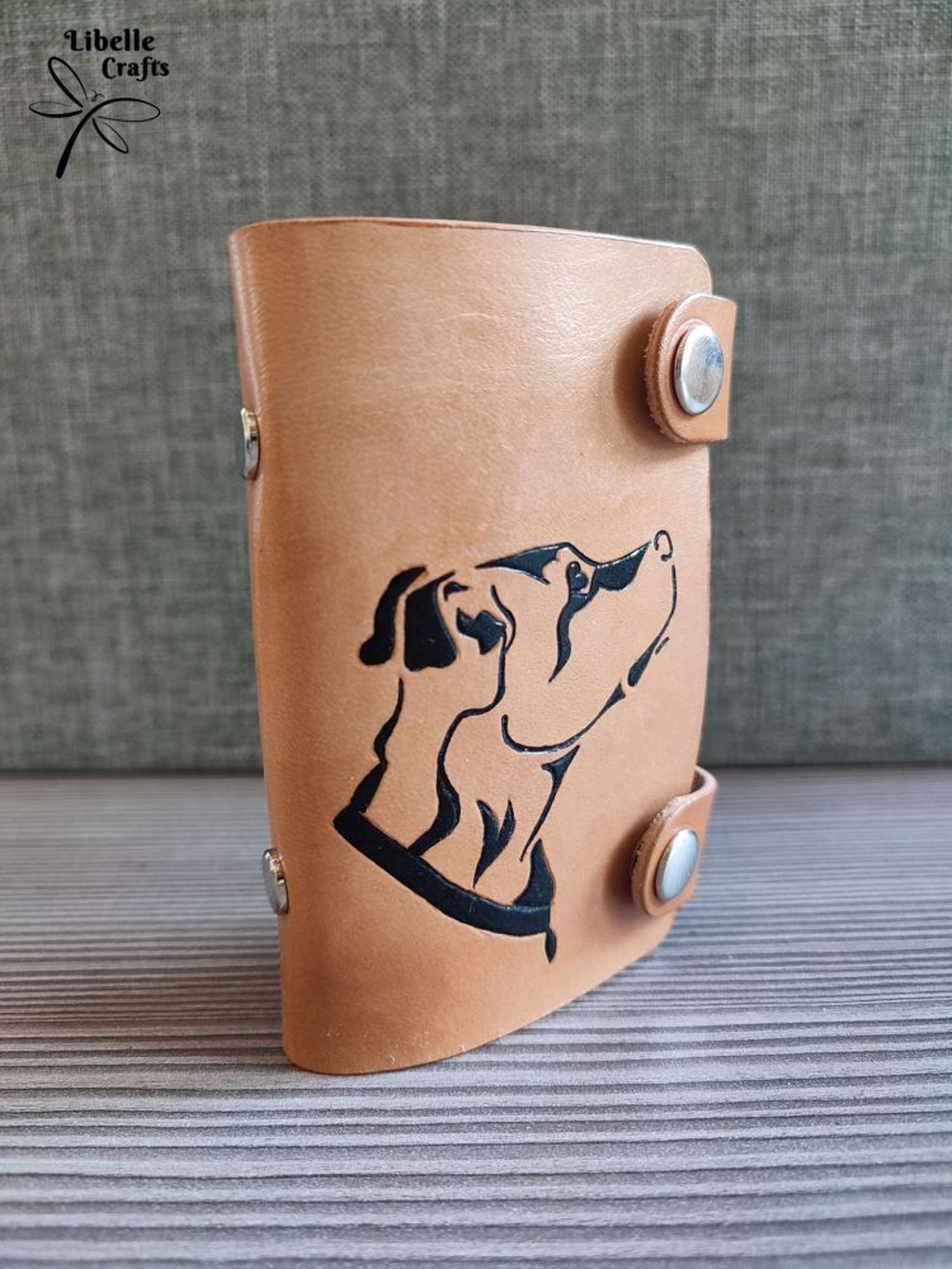 Pitbull fejes igazolványtartó - táska & tok - pénztárca & más tok - kártyatartó & irattartó - Meska.hu