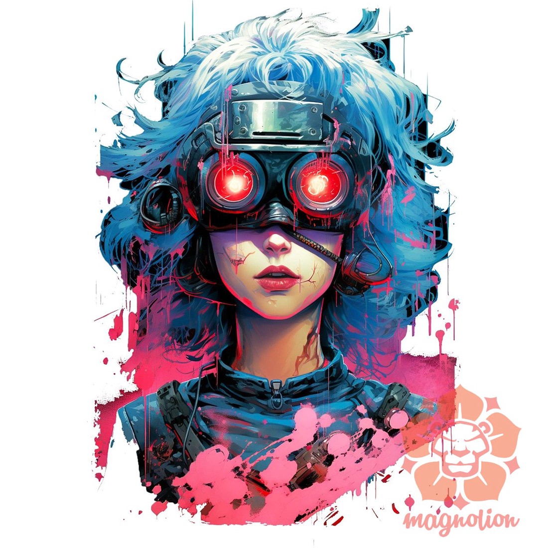 Anime cyberpunk fantázia v15 - ruha & divat - férfi ruha - férfi pulóver - Meska.hu