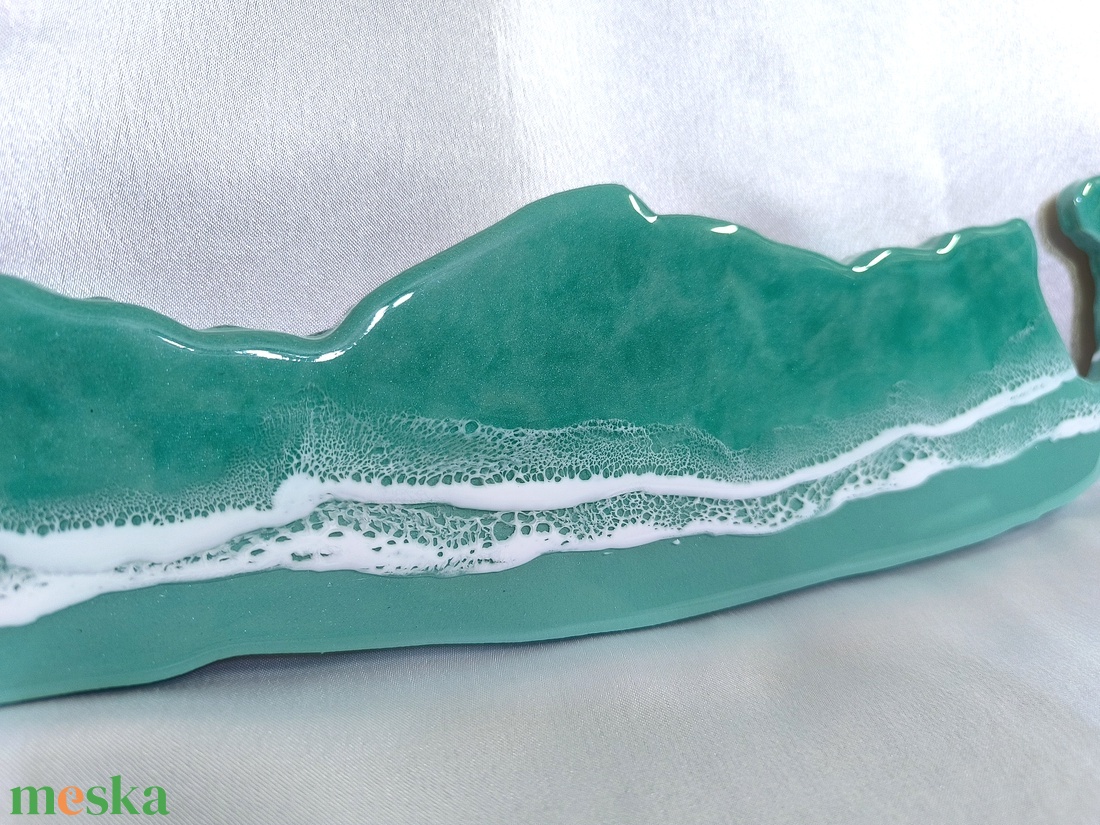 ZÖLD BALATON - EPOXI GYANTA FALIKÉP 88 CM - GYANTACSODÁK - otthon & életmód - dekoráció - kép & falikép - 3d képek - Meska.hu