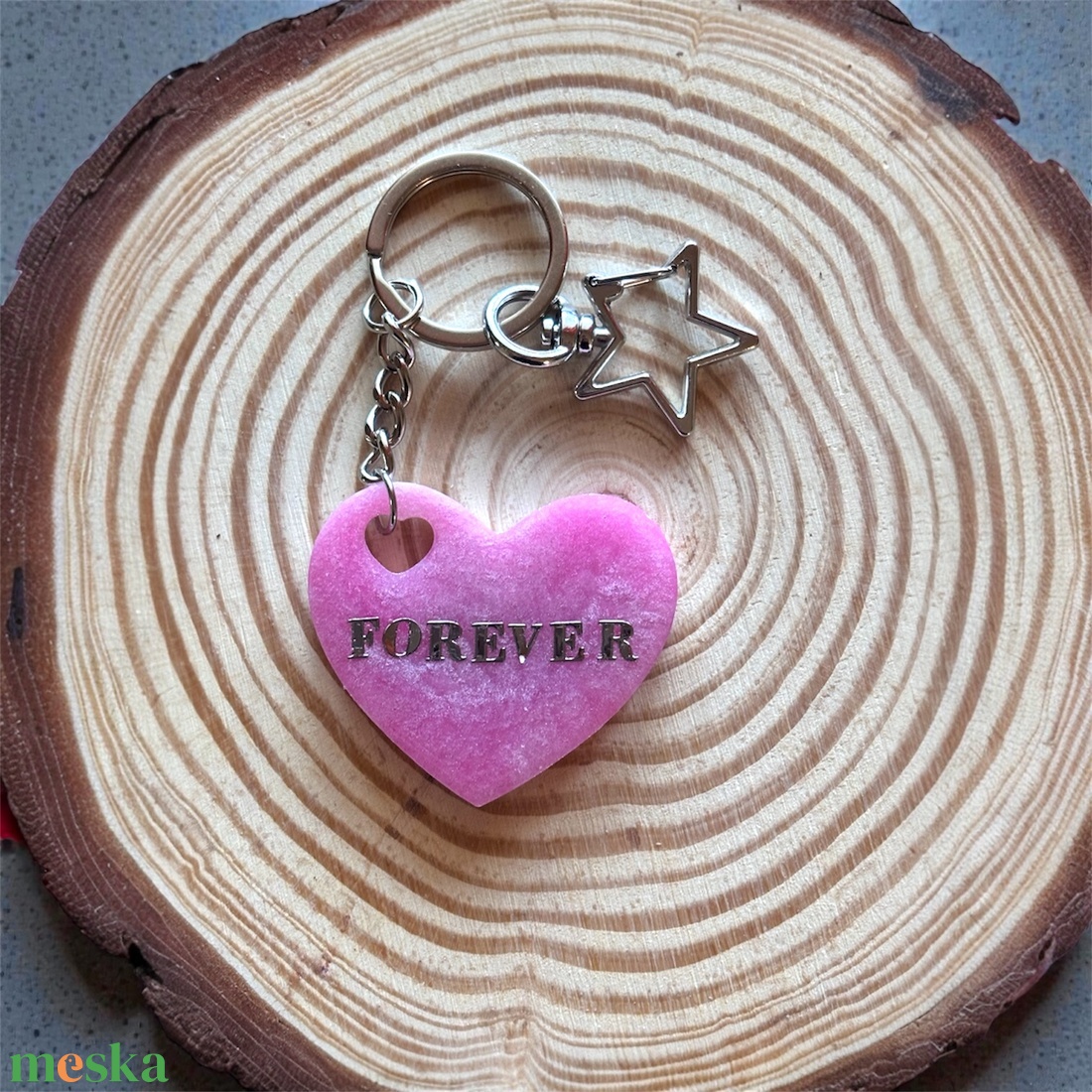 Szíves csillogó kulcstartók - táska & tok - kulcstartó & táskadísz - kulcstartó - Meska.hu