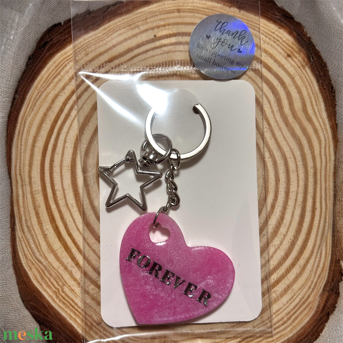 Szíves csillogó kulcstartók - táska & tok - kulcstartó & táskadísz - kulcstartó - Meska.hu