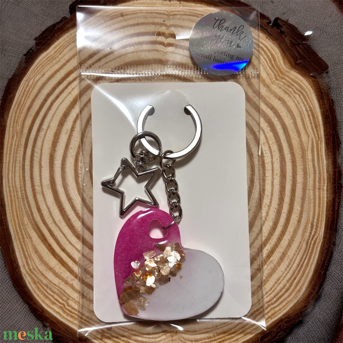 Szíves kulcstartó - táska & tok - kulcstartó & táskadísz - kulcstartó - Meska.hu