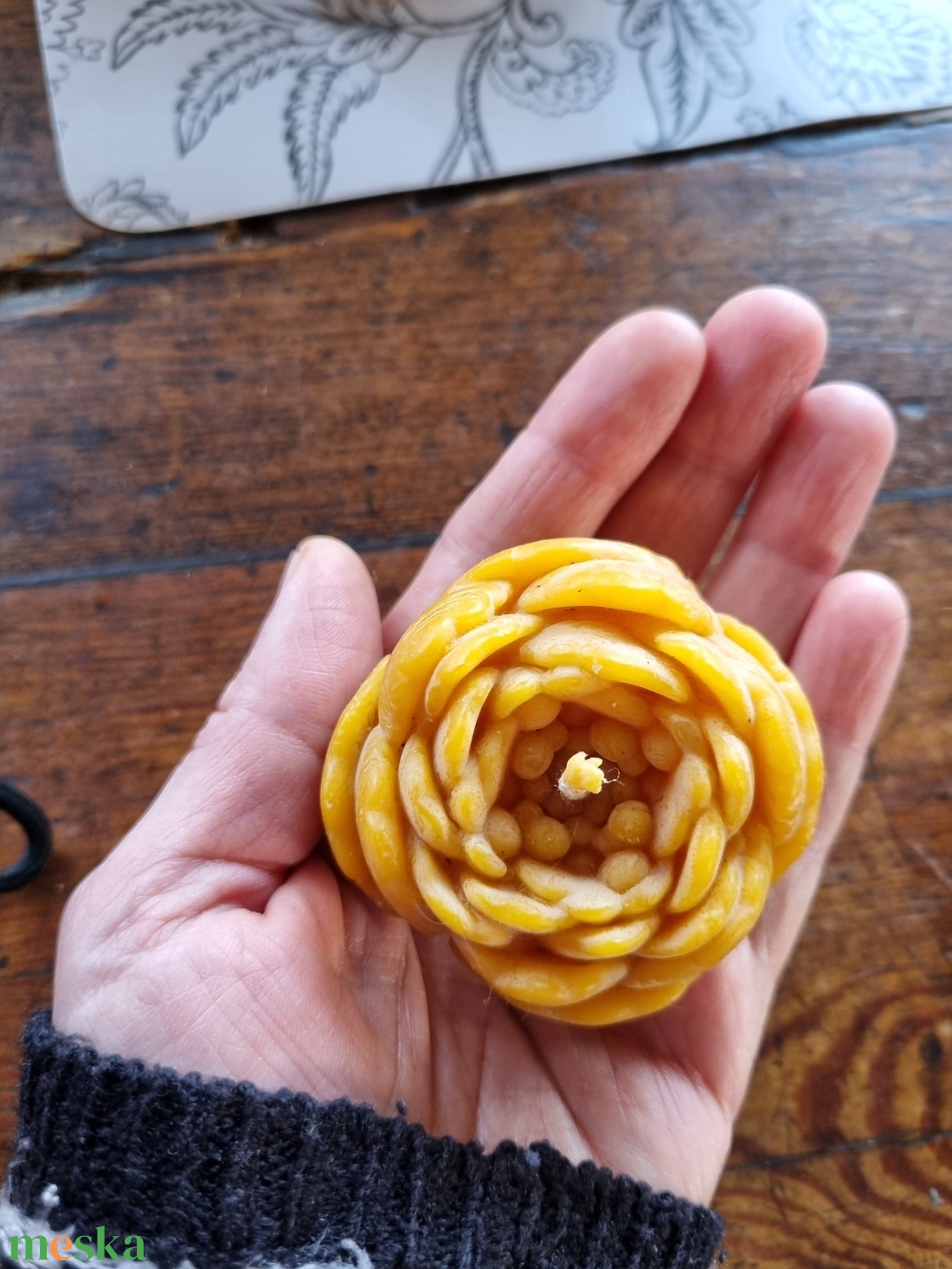 Tavaszi méhviasz boglárkavirág - otthon & életmód - gyertya, illat, aroma - gyertya - Meska.hu