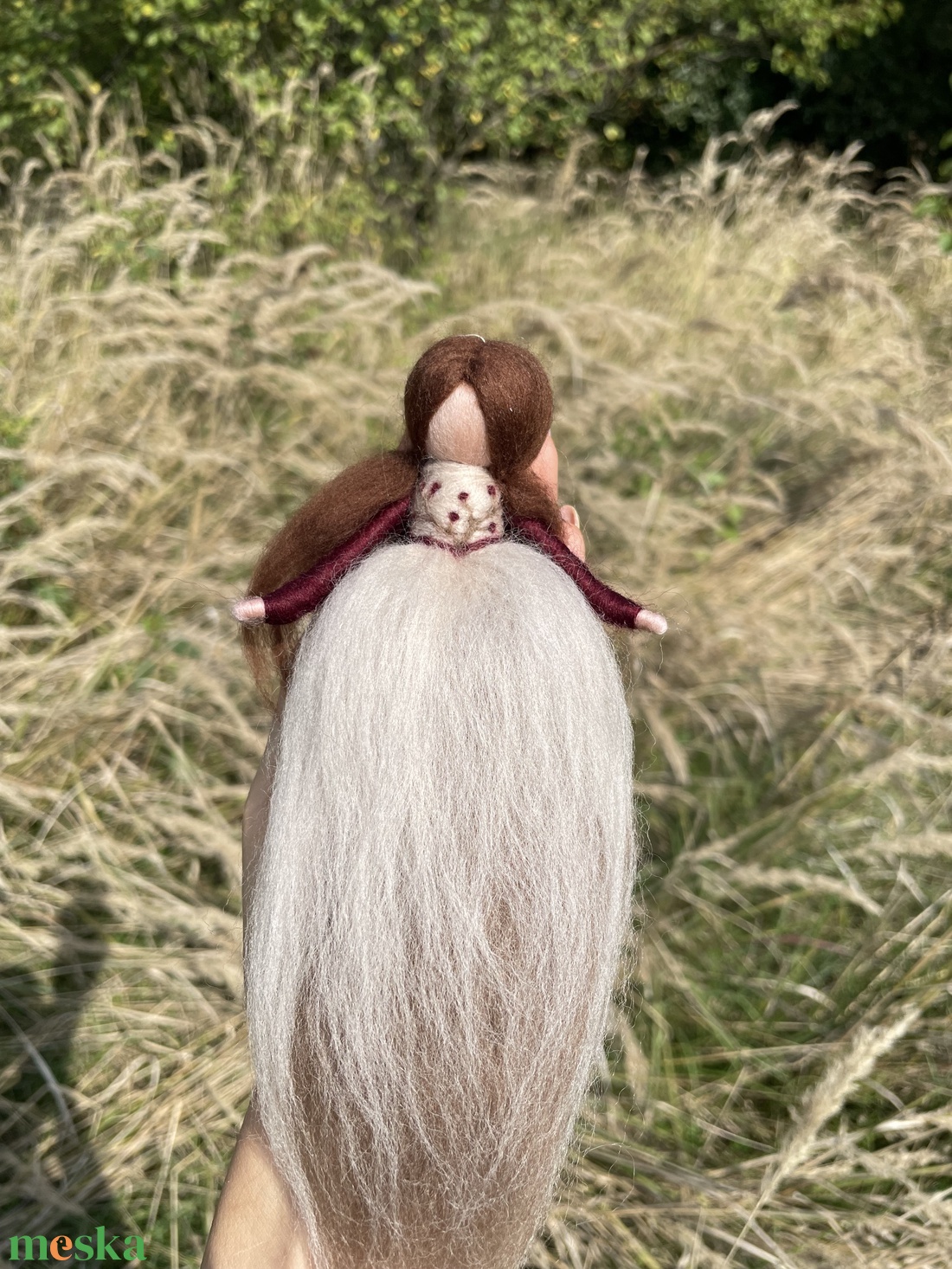 Őszi gyapjú tündér - karácsony - karácsonyi lakásdekoráció - karácsonyi manók, figurák - Meska.hu