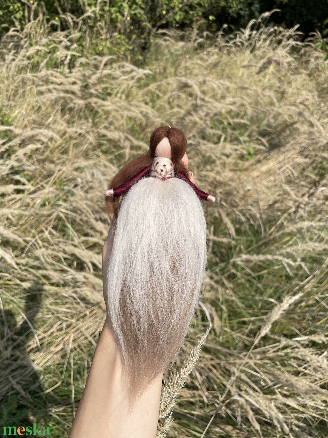 Őszi gyapjú tündér - karácsony - karácsonyi lakásdekoráció - karácsonyi manók, figurák - Meska.hu