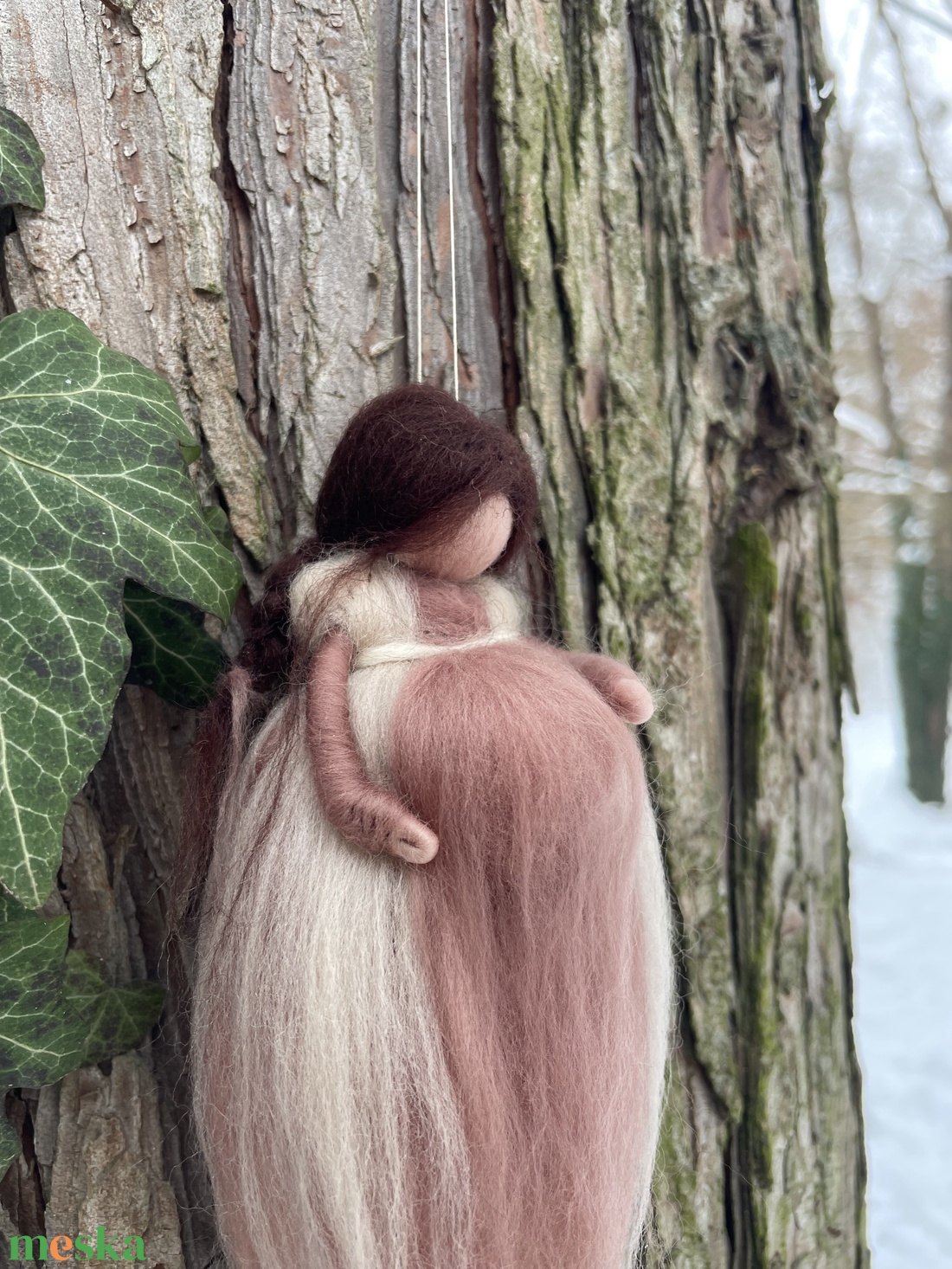 Várandós gyapjú tündér - baba - mama - baba játékok - waldorf játékok - Meska.hu