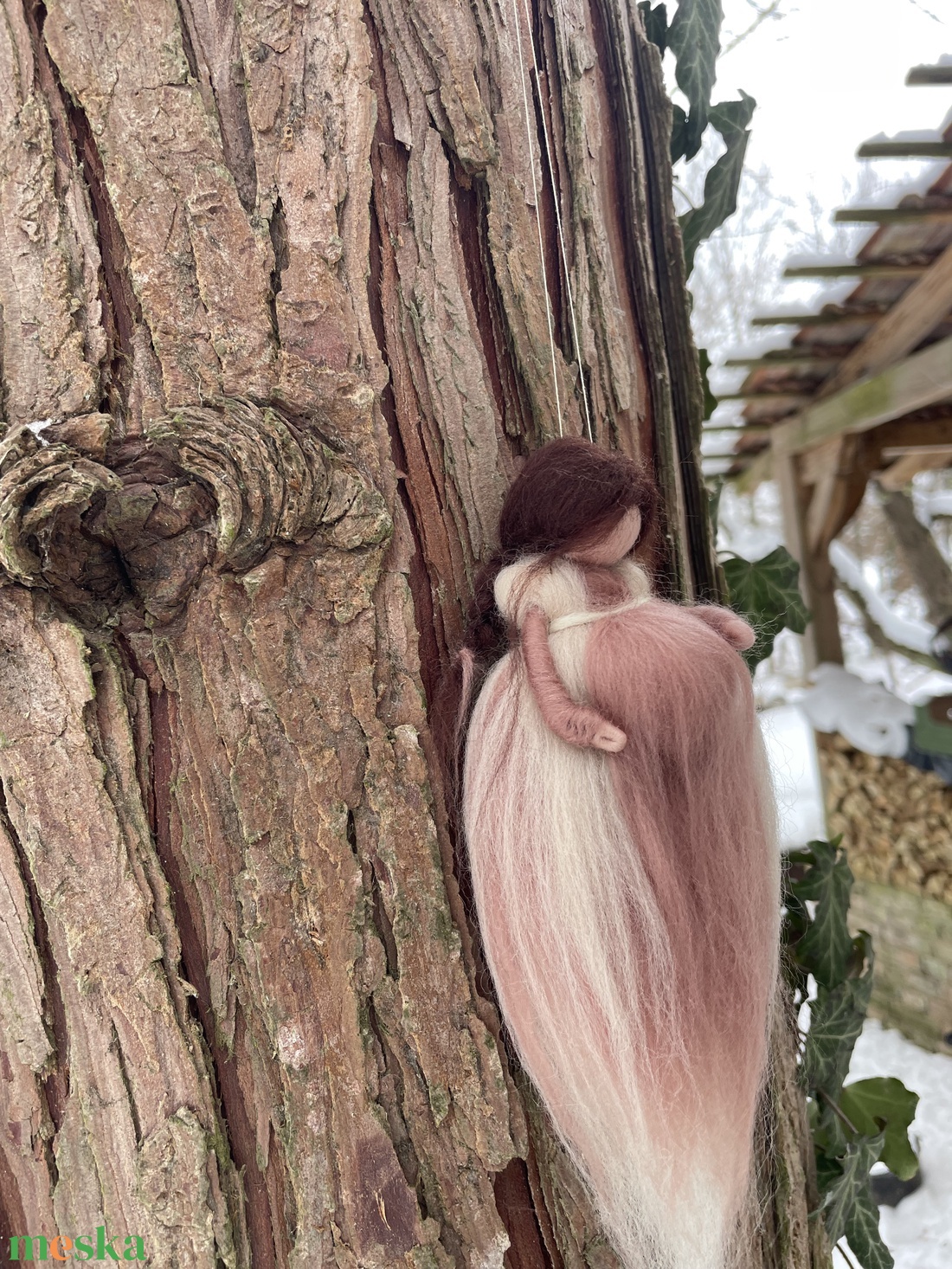 Várandós gyapjú tündér - baba - mama - baba játékok - waldorf játékok - Meska.hu