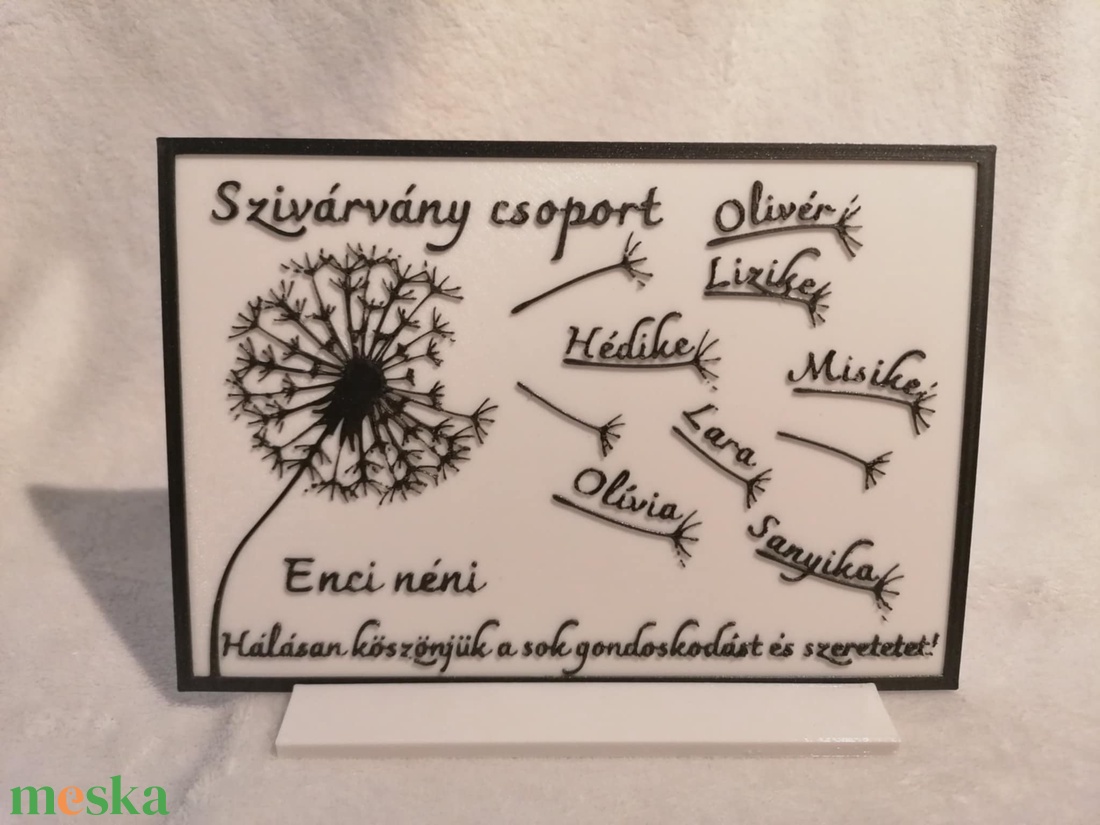 Ballagási névre szóló köszönő tábla - otthon & életmód - dekoráció - kép & falikép - táblakép - Meska.hu