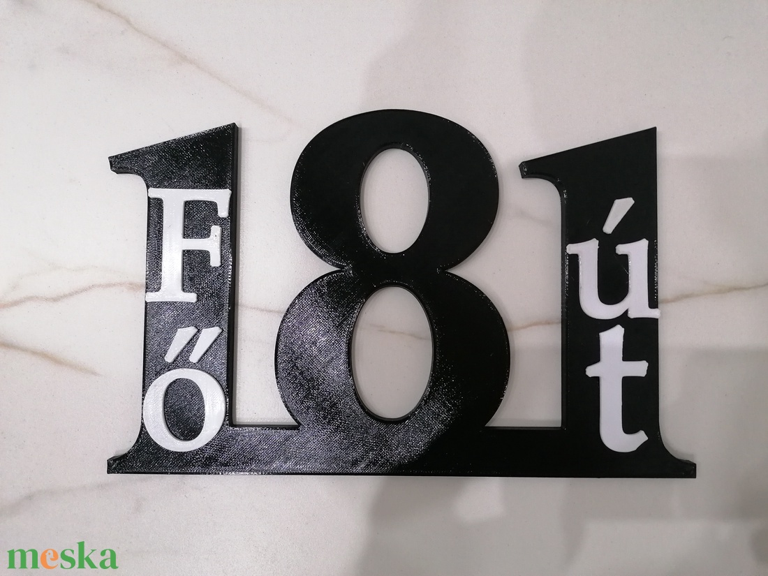 Házszám dekor - otthon & életmód - ház & kert - házszám - Meska.hu