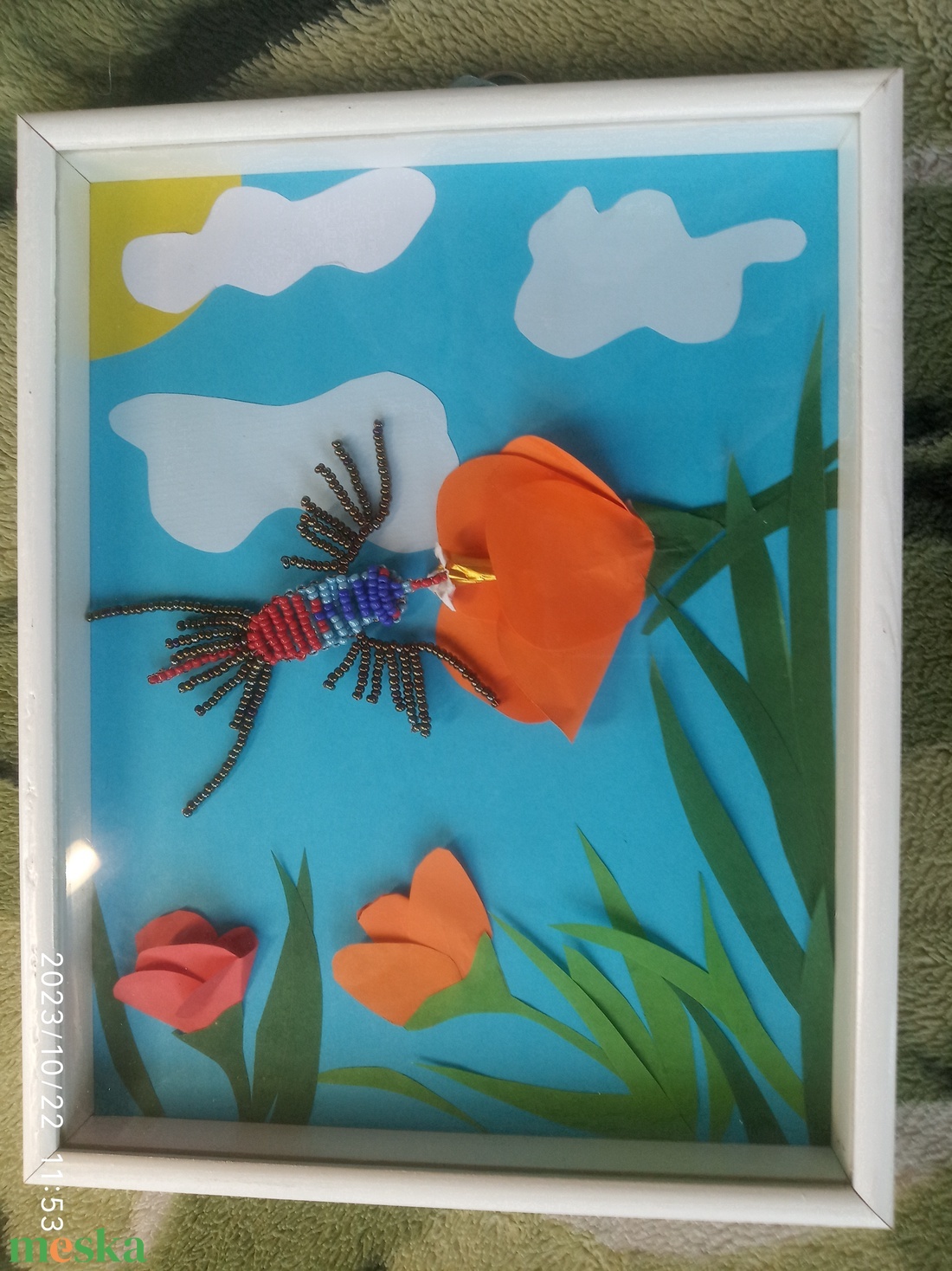 Nektárt fogyasztó gyöngy kolibri - otthon & életmód - dekoráció - kép & falikép - 3d képek - Meska.hu Nektárt fogyasztó gyöngy kolibri - otthon & életmód - dekoráció - kép & falikép - 3d képek - Meska.hu