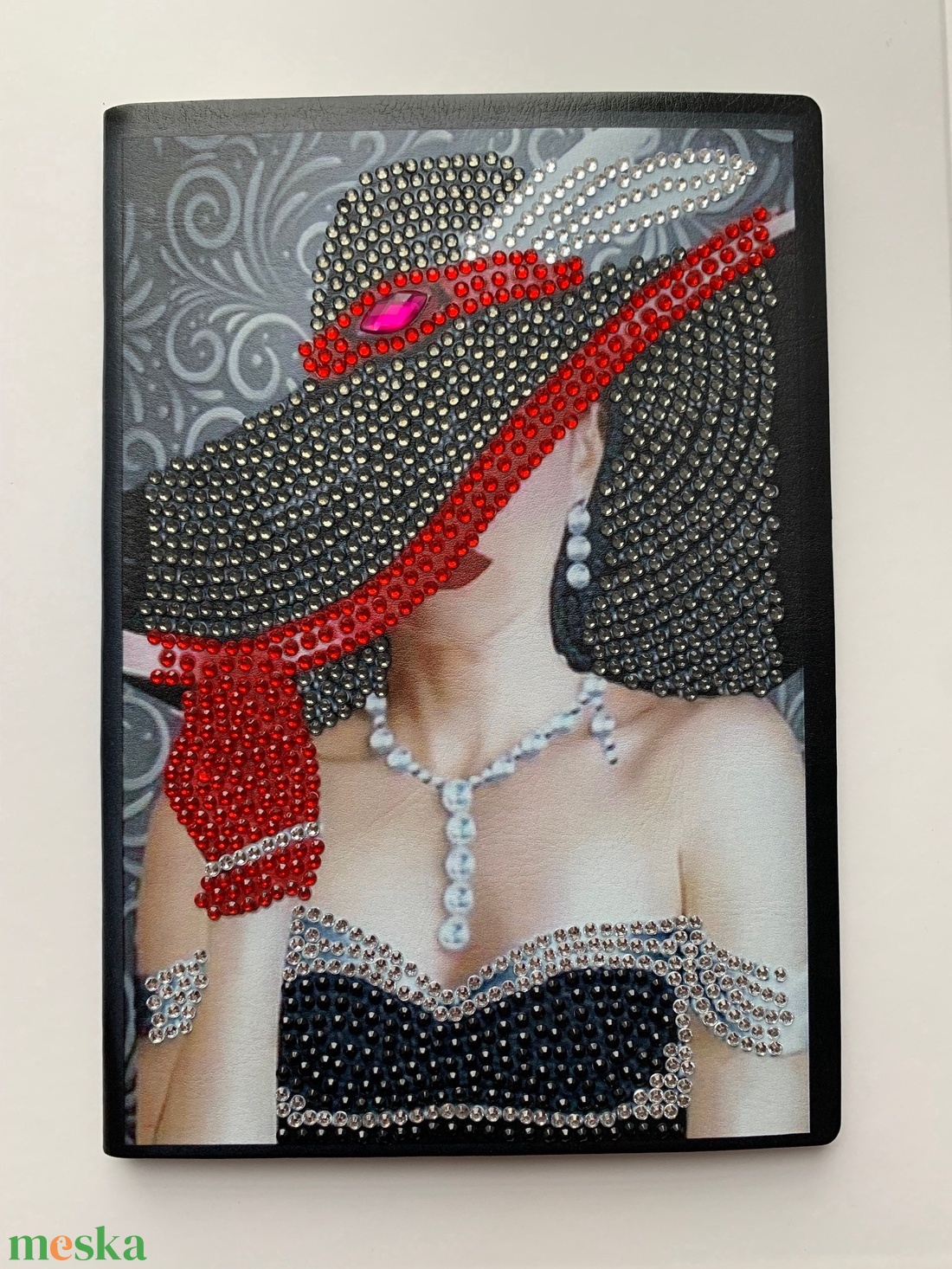 Jegyzetfüzet női portréval - otthon & életmód - papír, írószer - jegyzetfüzet & napló - Meska.hu