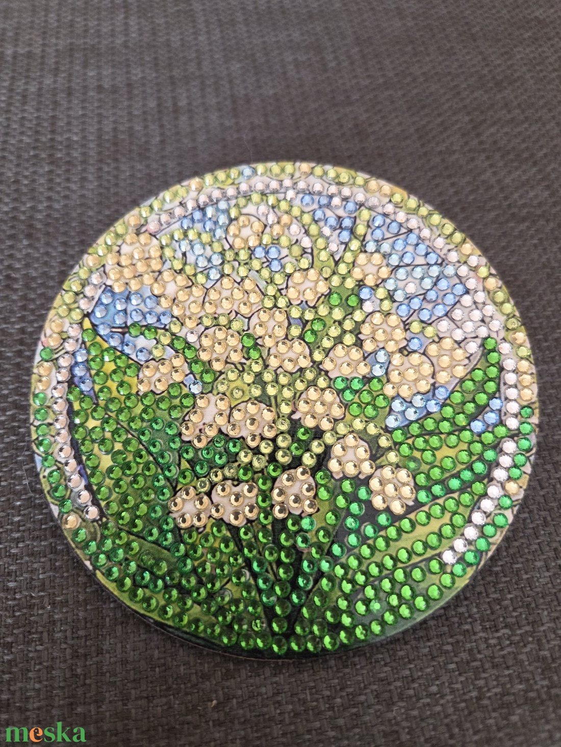 4 db poháralátét virágos mintával - otthon & életmód - konyhafelszerelés, tálalás - tálalás - tányér- és poháralátét - Meska.hu