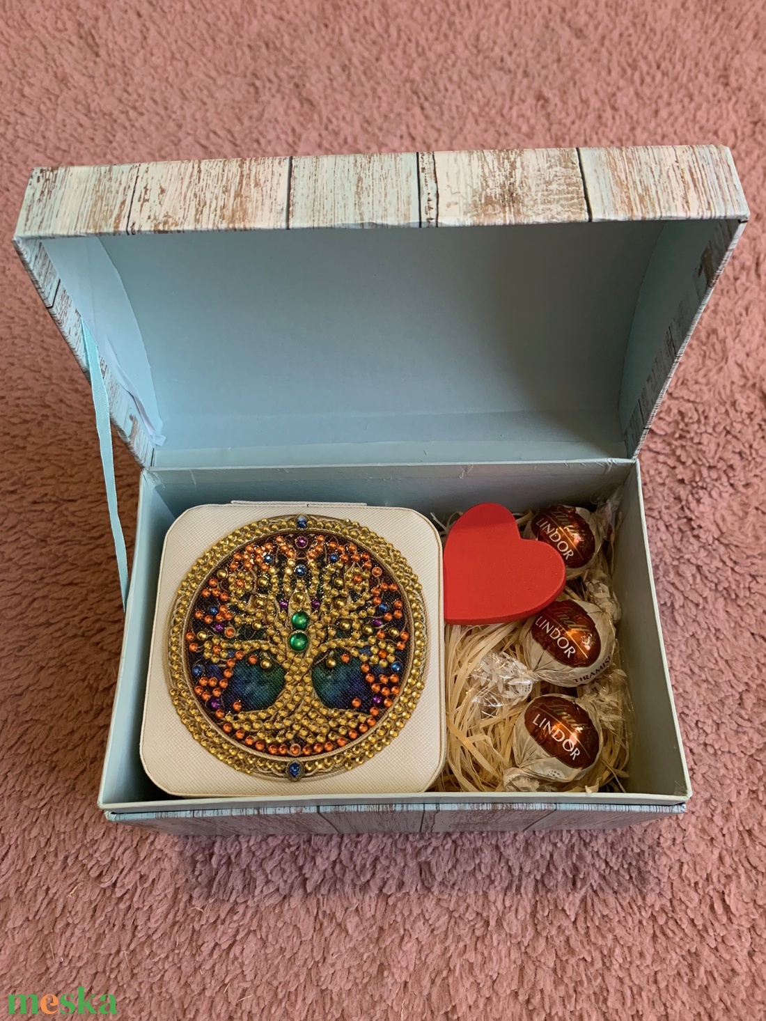 Valentin napi ajándékcsomag ékszertartóval - ékszer - ékszertartó - ékszerdoboz - Meska.hu