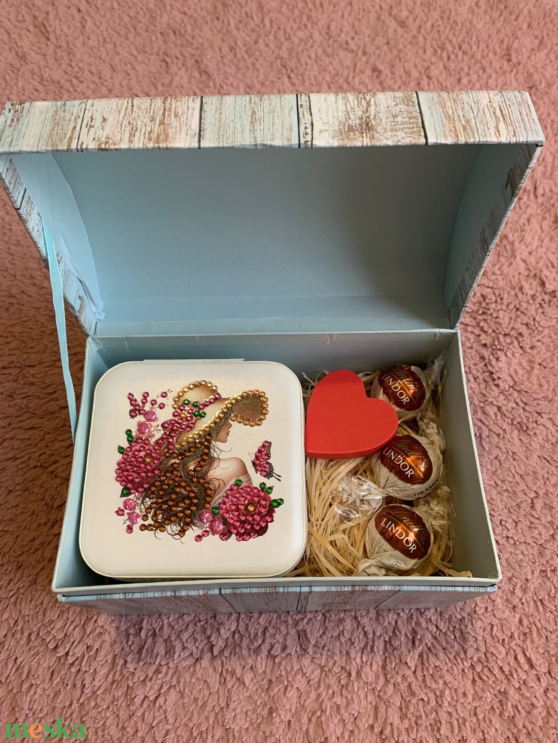 Valentin napi ajándékcsomag ékszertartóval - ékszer - ékszertartó - ékszerdoboz - Meska.hu