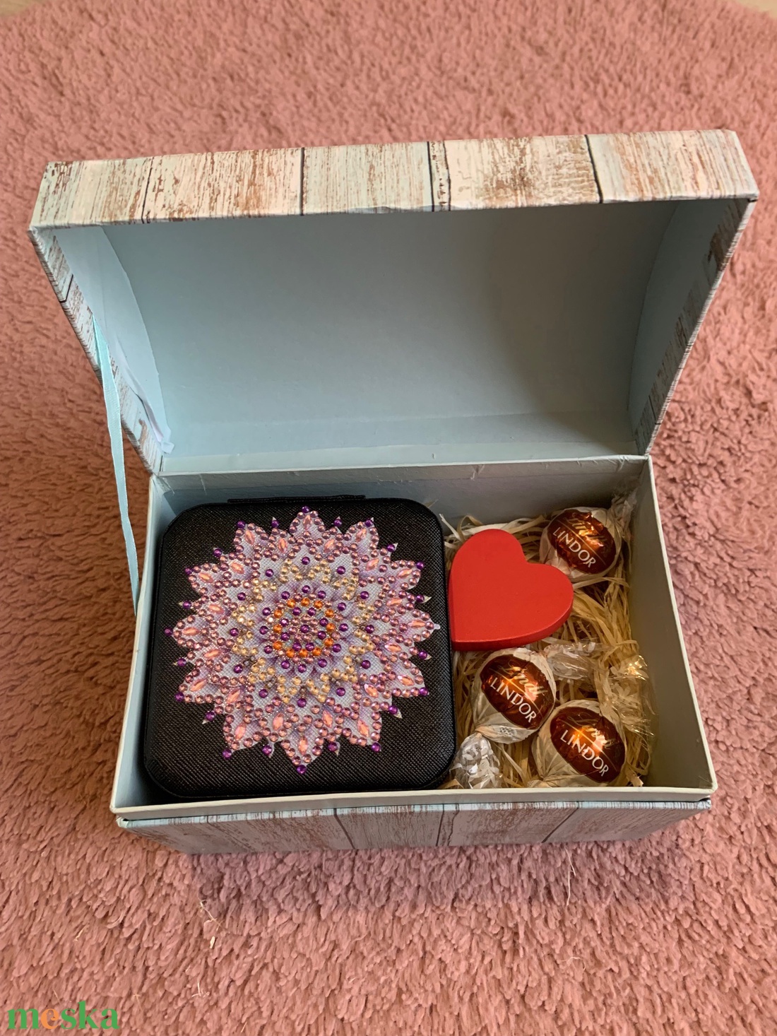 Valentin napi ajándékcsomag ékszertartóval - ékszer - ékszertartó - ékszerdoboz - Meska.hu