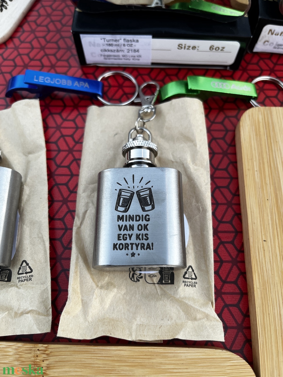 Egyedi gravírozott flaska kulcstartó � 30 ml - otthon & életmód - konyhafelszerelés, tálalás - flaska, csatos üveg - Meska.hu